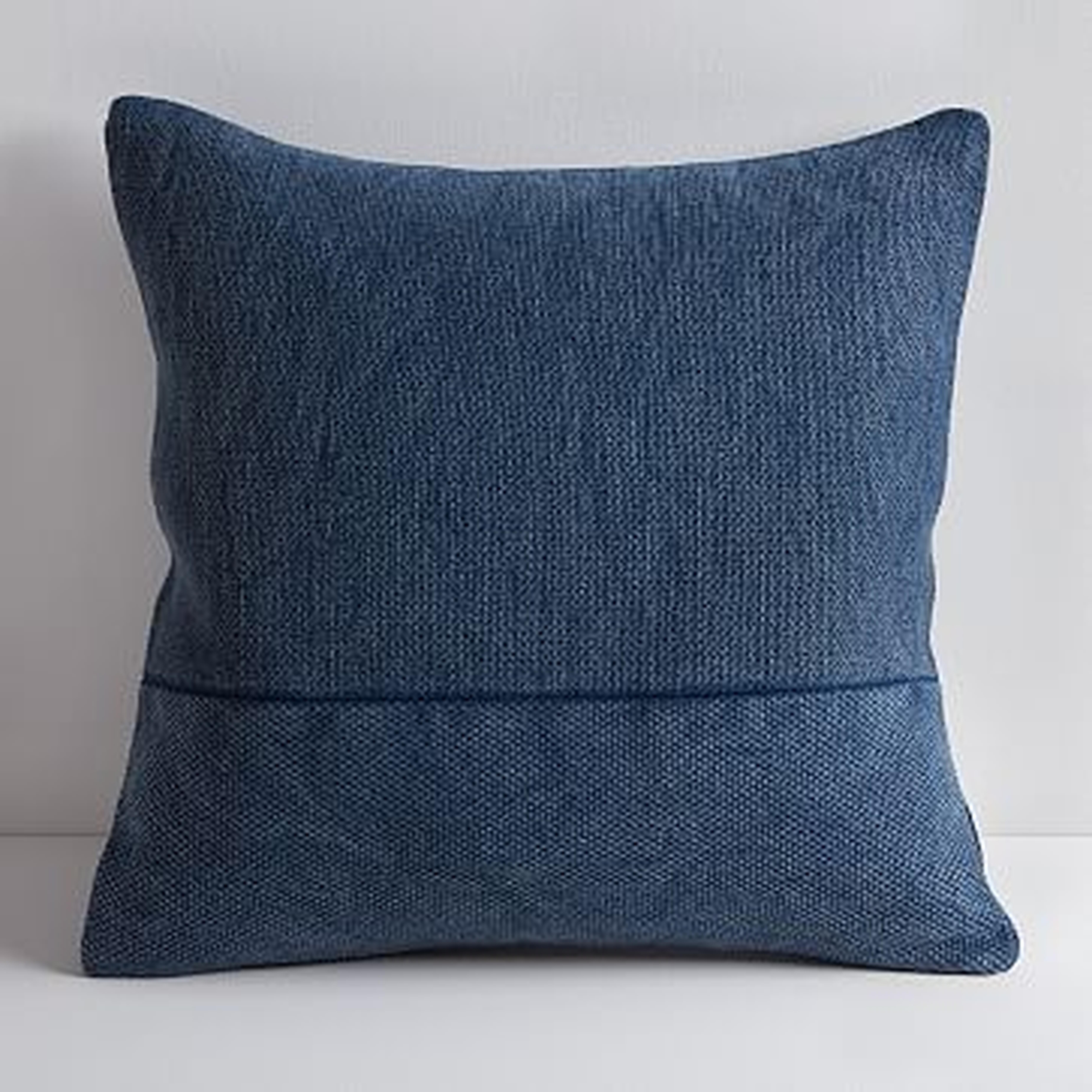 Cotton Canvas Pillow Cover, 18" sq, Midnight - West Elm
