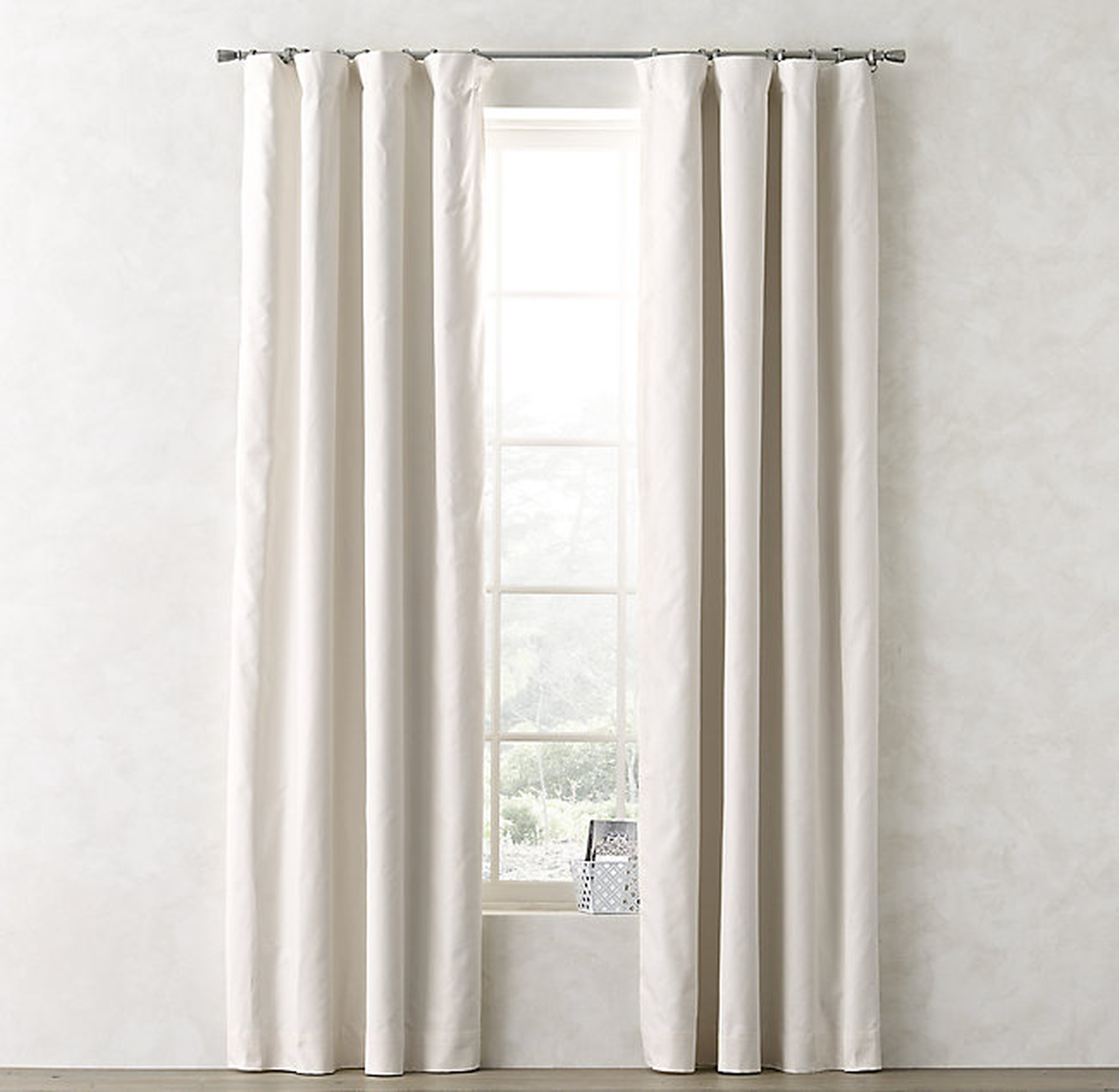 LINEN-COTTON DRAPERY PANEL - RH Teen