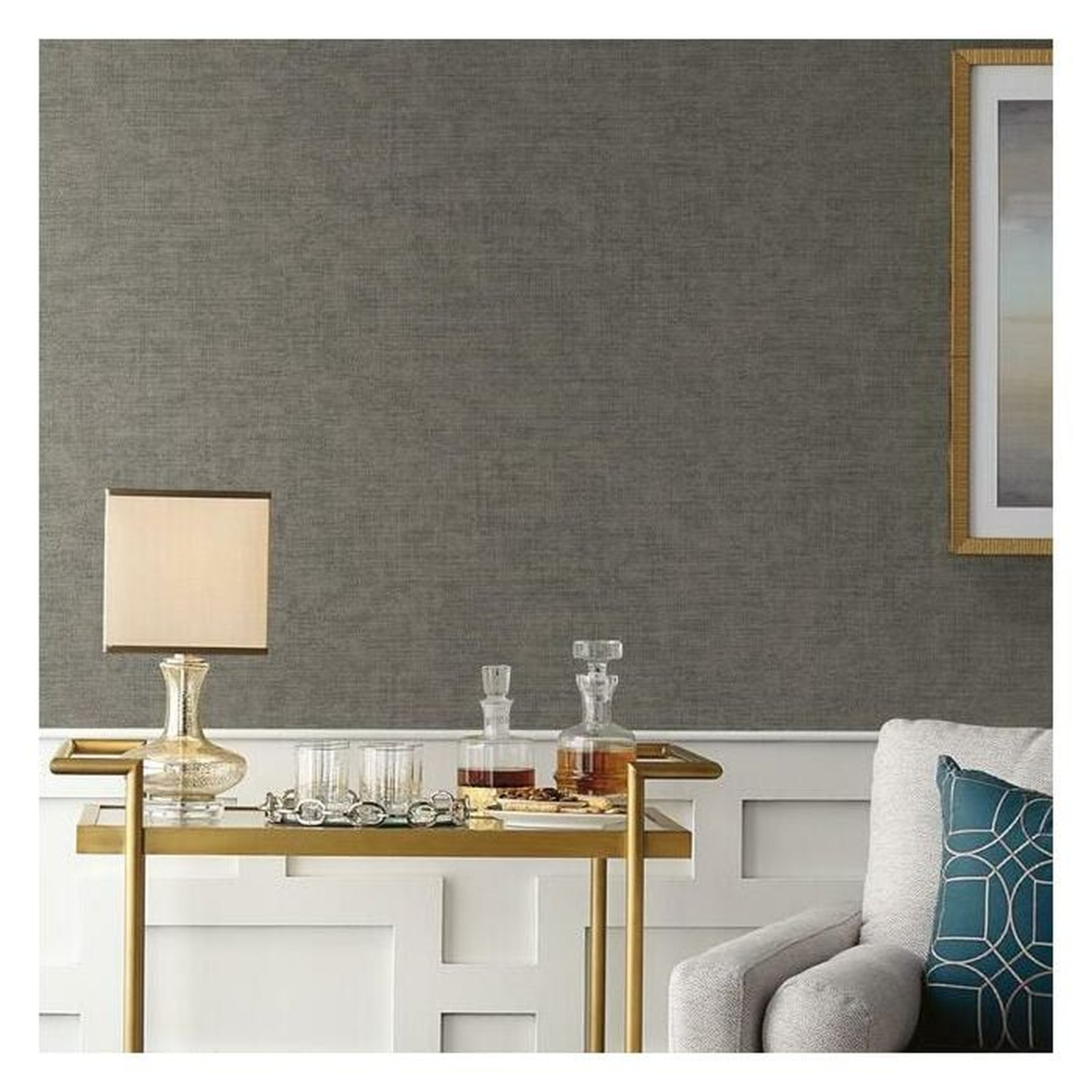 Tabby Weave Texture Removable Wallpaper - York Wallcoverings