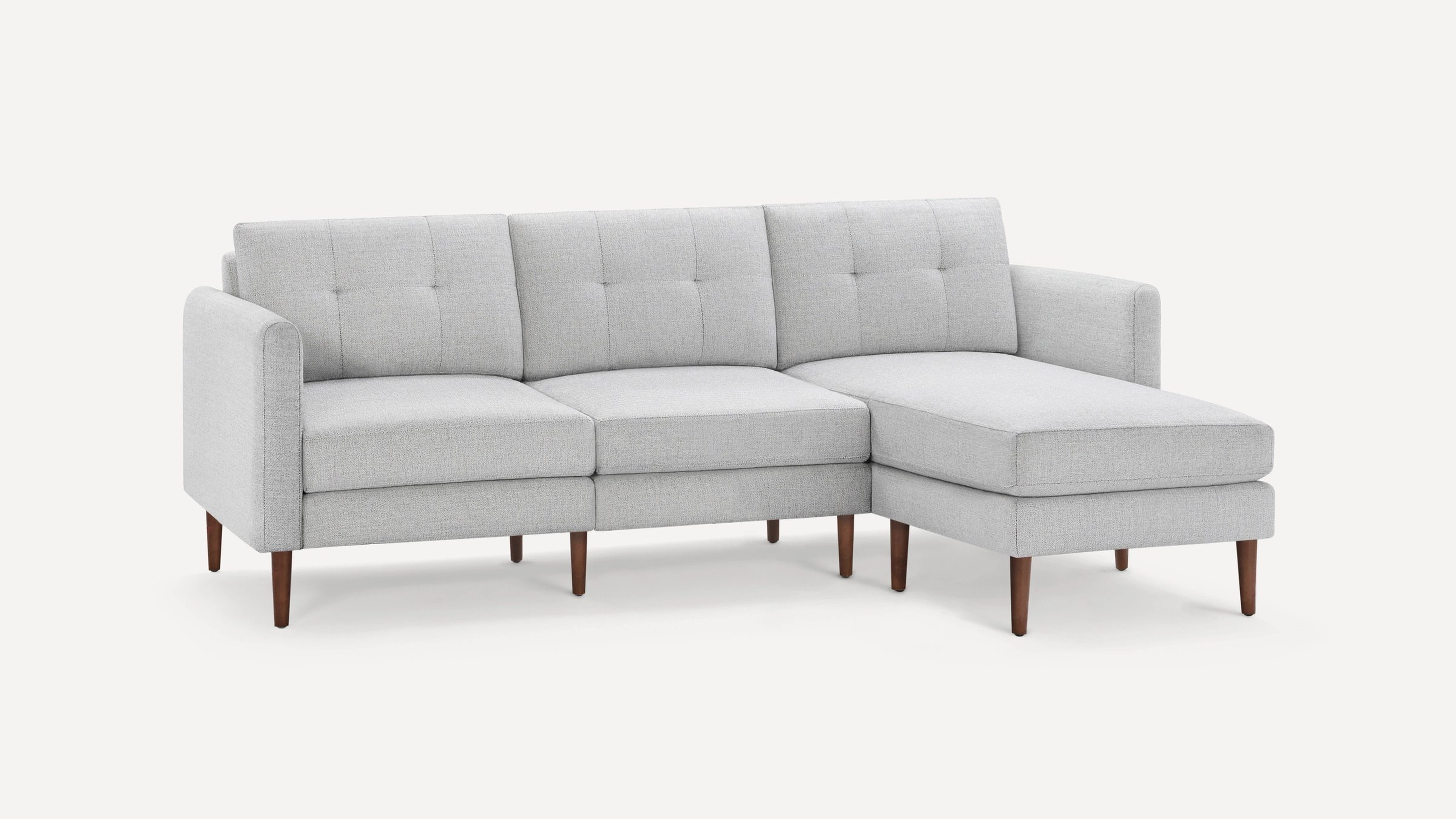 Arch Nomad Sofa Sectional - Walnut legs - Arch arms - Moveable chaise - Burrow