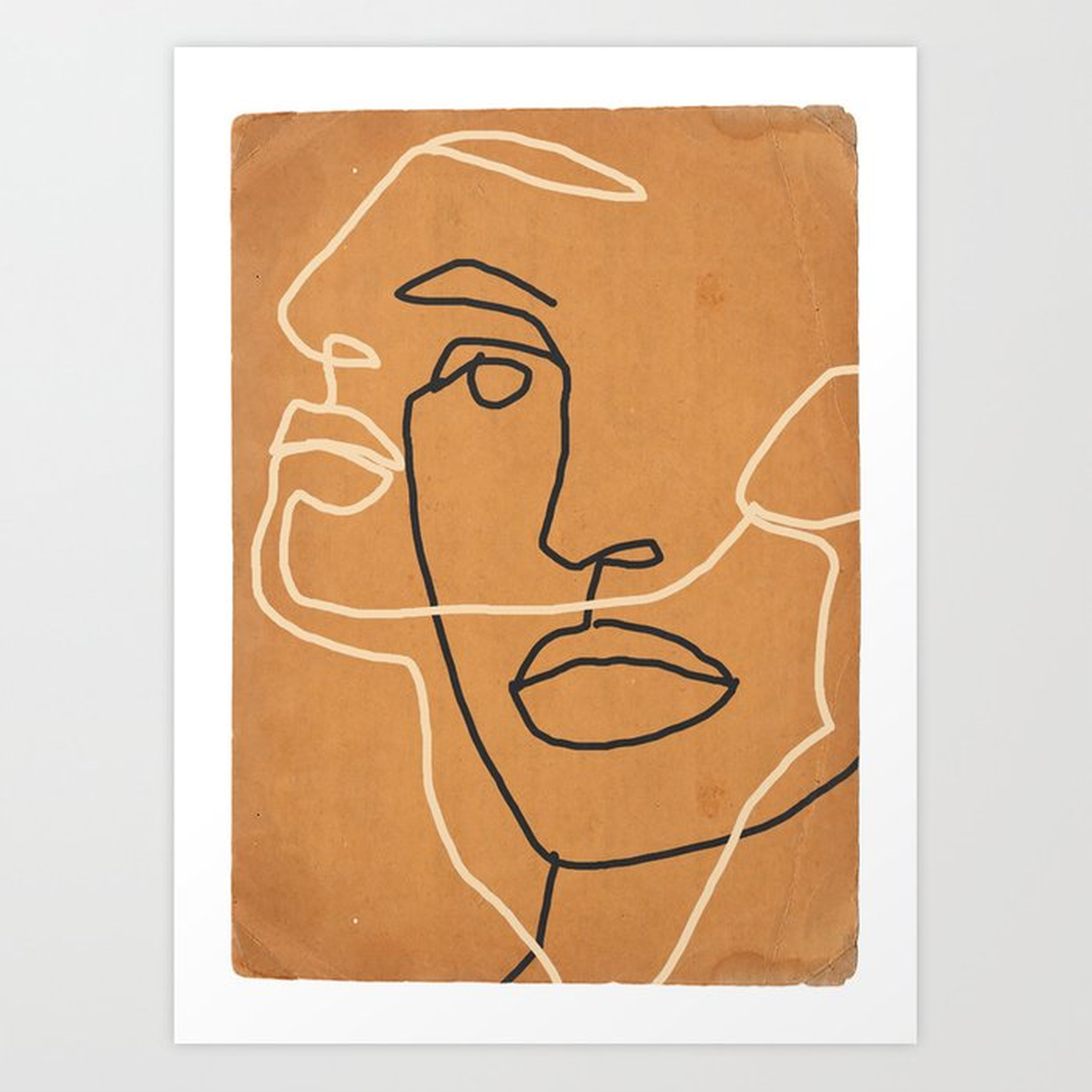 Abstract Face 6 Art Print - Society6