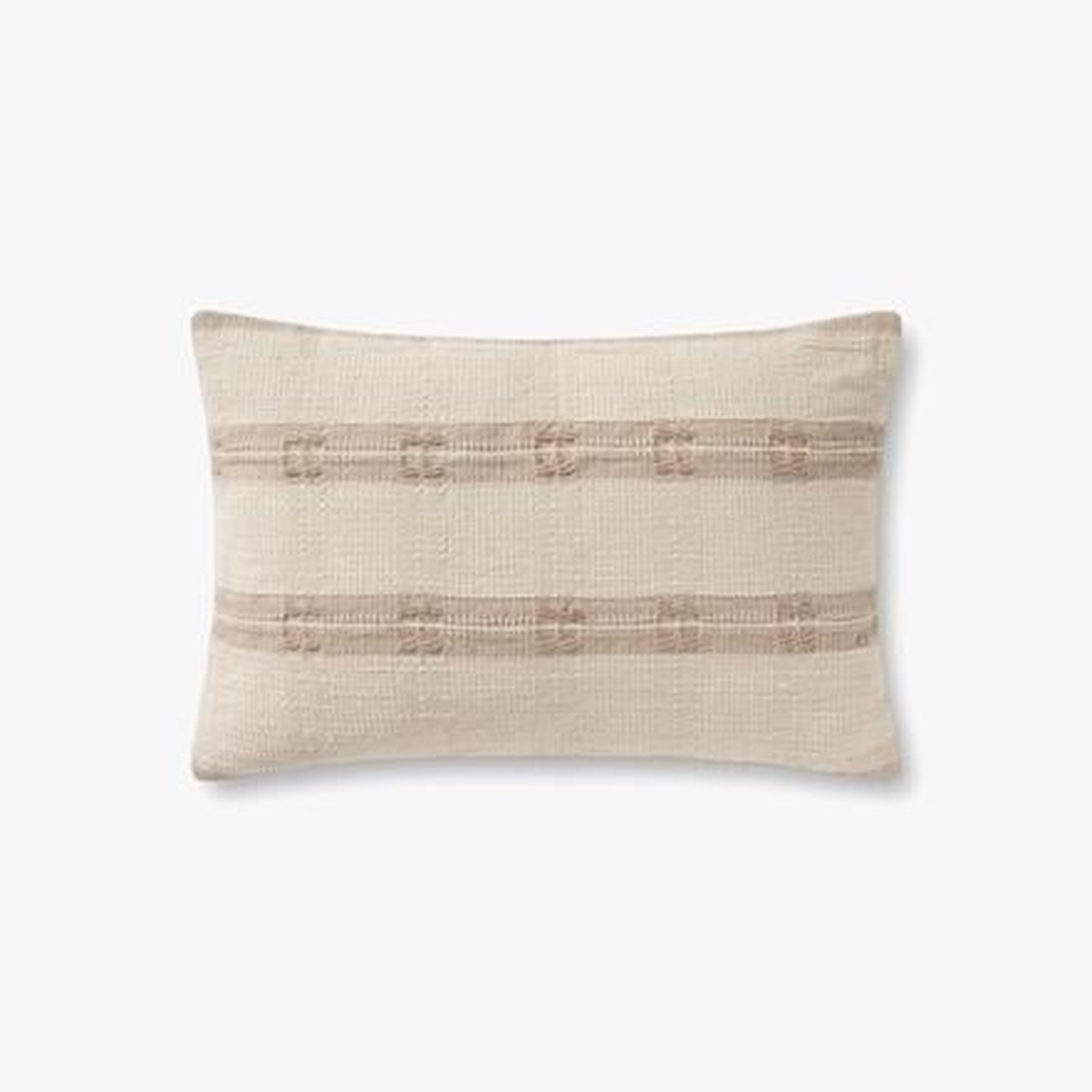 Amber Lewis x Loloi Pillows Natural 13" x 21" Cover Only - Loloi Rugs