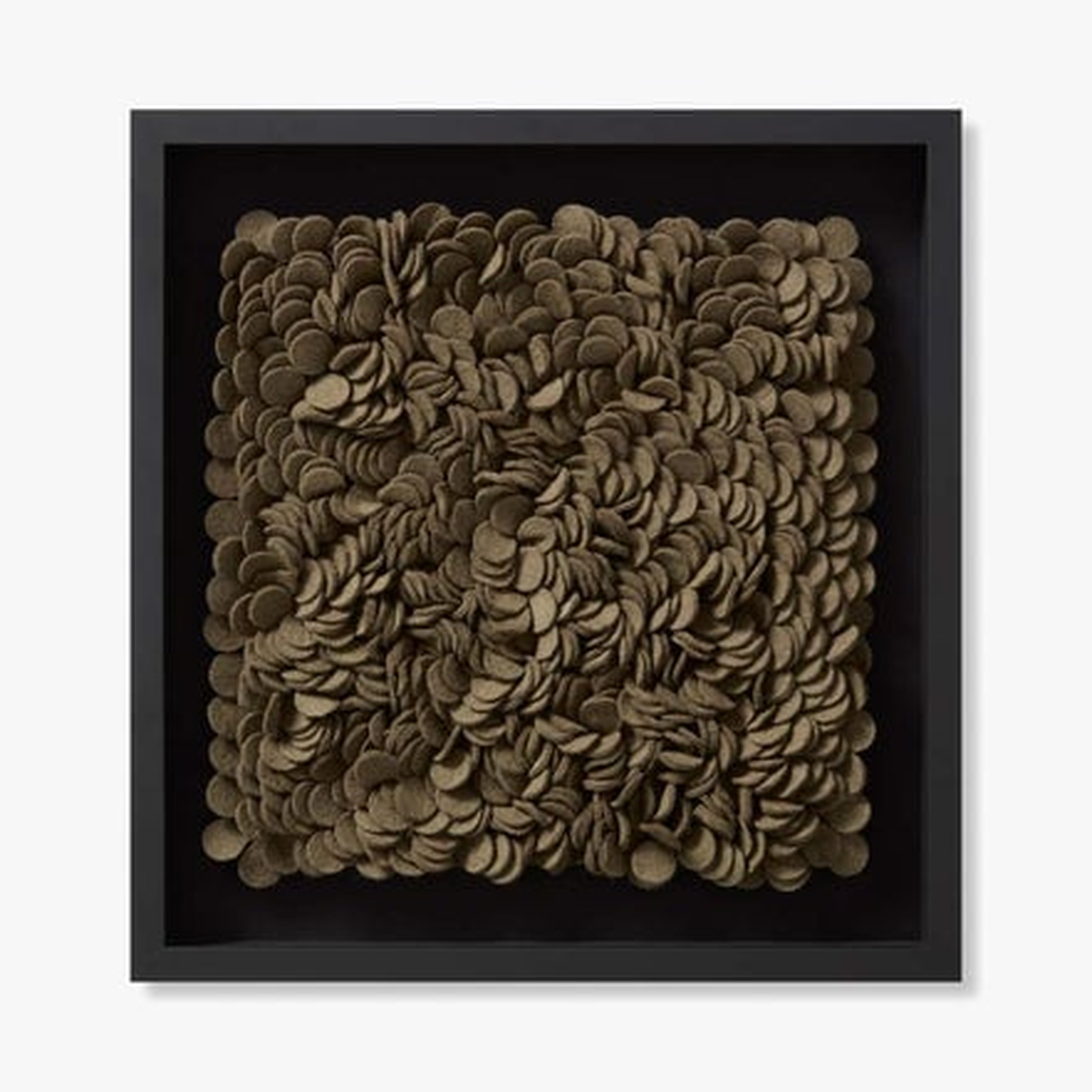 WOOD FRAME ANISE TAUPE 2' x 2' WALL ART - Loloi Rugs