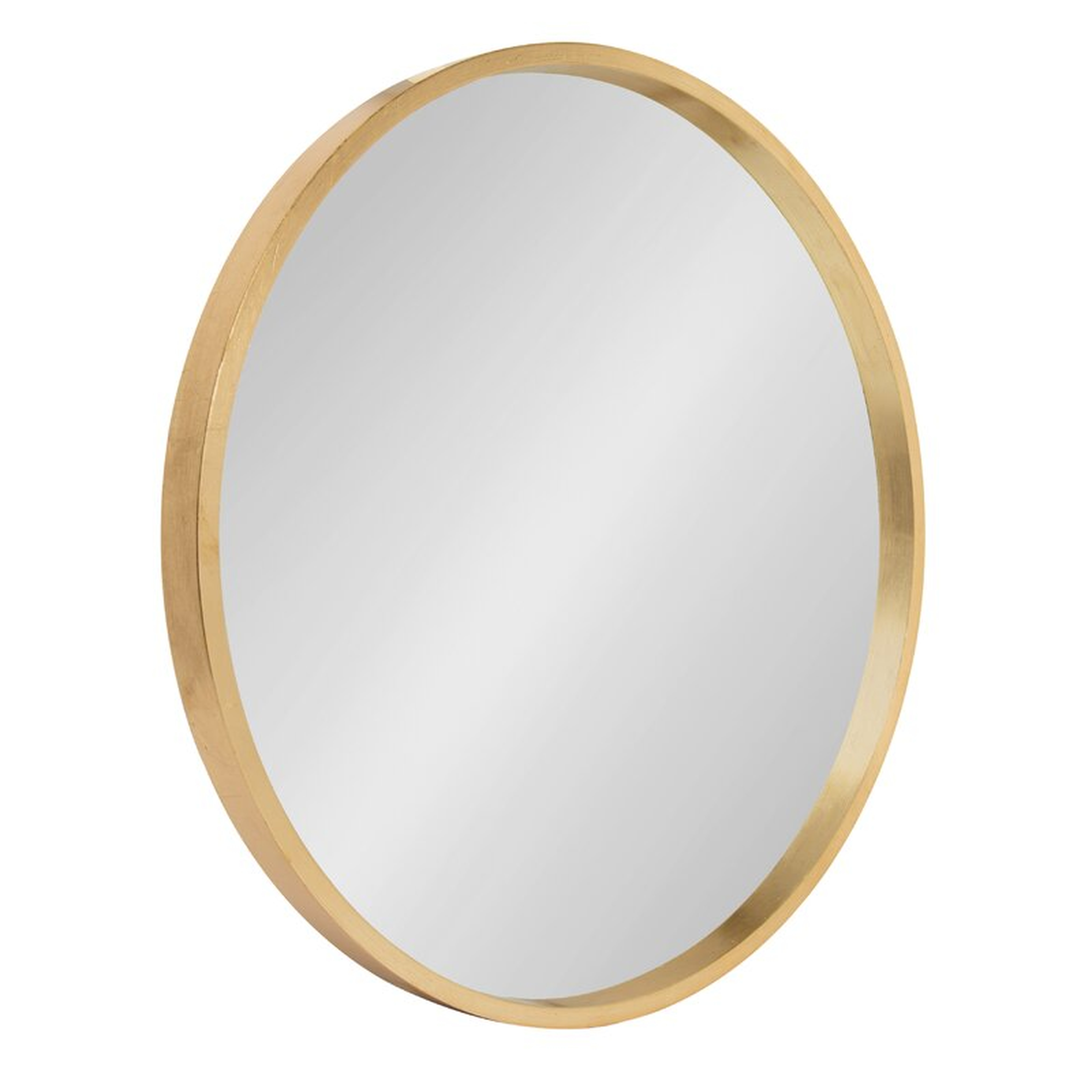 21.6" x 21.6" Gold Swagger Modern & Contemporary Accent Mirror - Wayfair