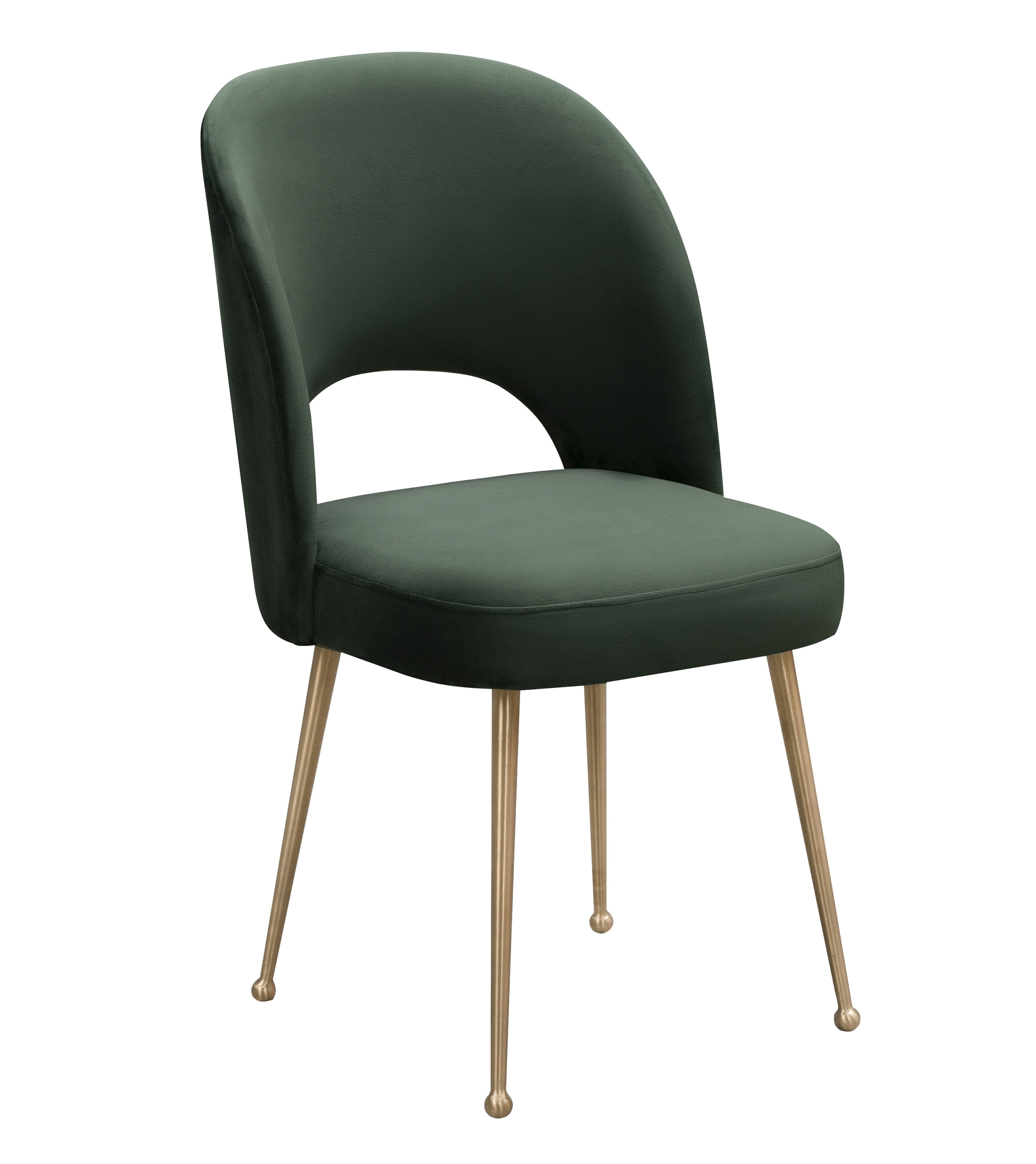 Swell Forest Green Velvet Chair - Maren Home