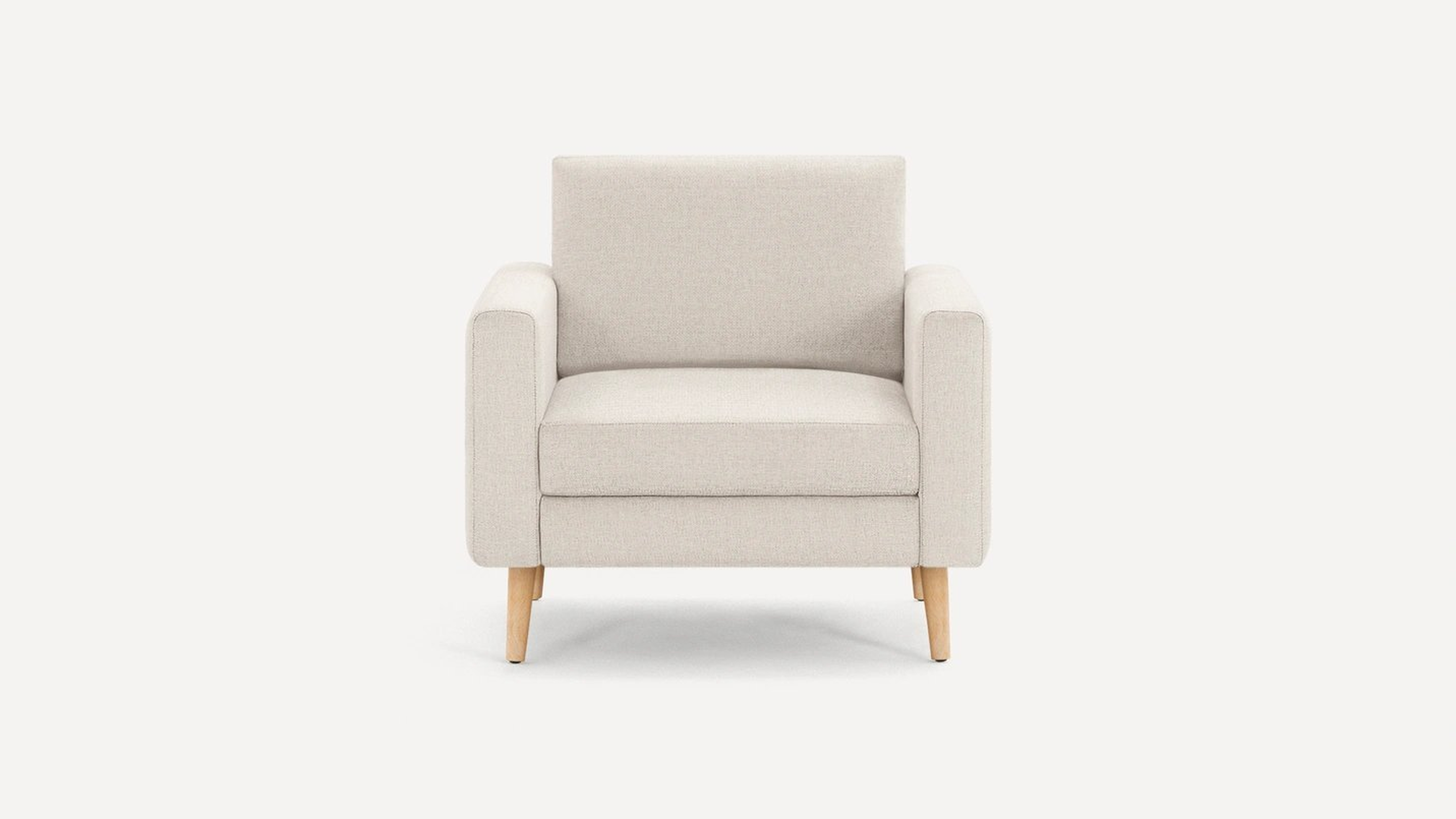 Burrow Nomad Armchair Mid Arms, Leg Finish: OakLegs - Burrow