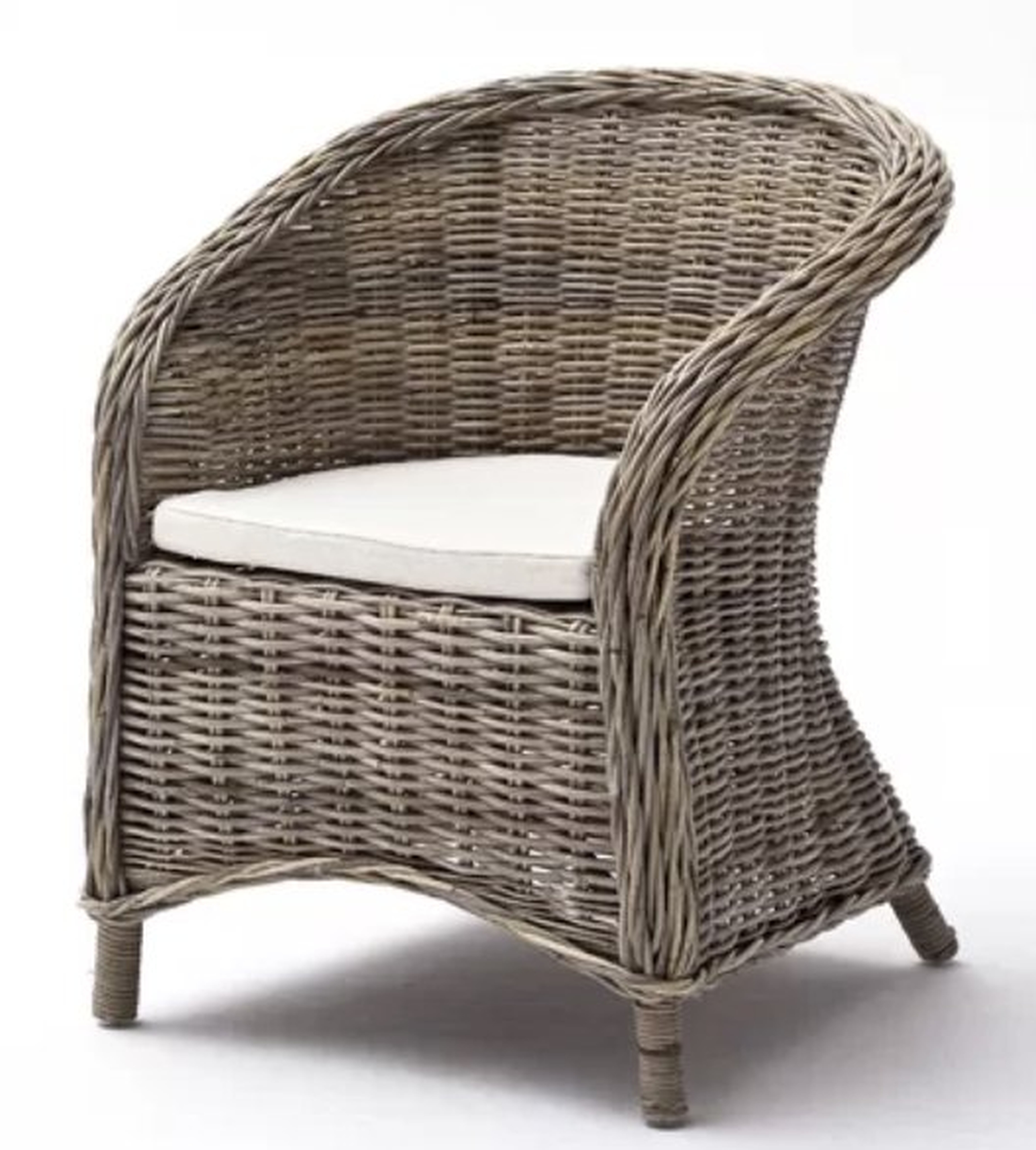 Leverett Arm Chair in Natural Gray (Set of 2) - Wayfair