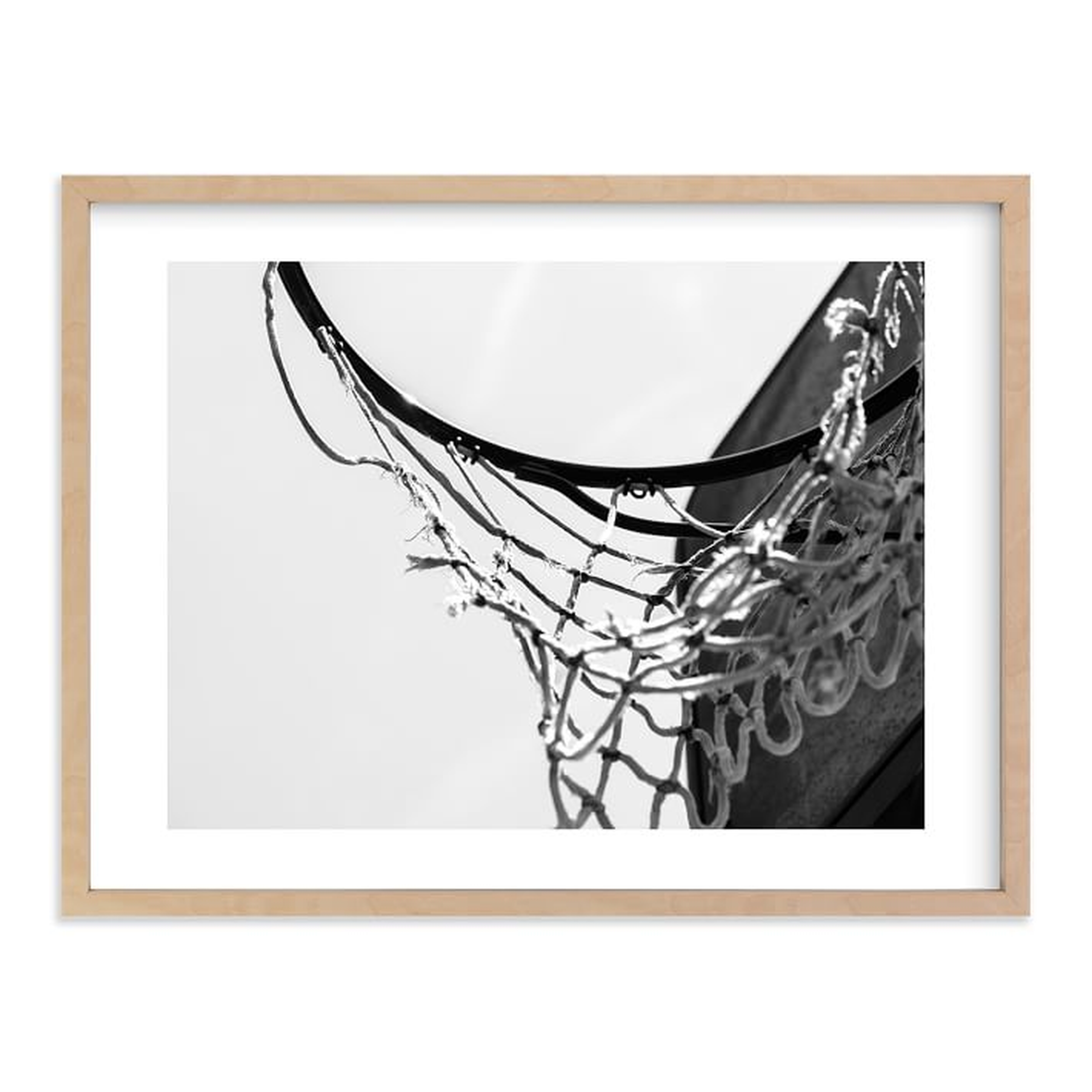 Hoop Dreamin' Wall Art By Minted®, 30"X40", Natural - Pottery Barn Teen