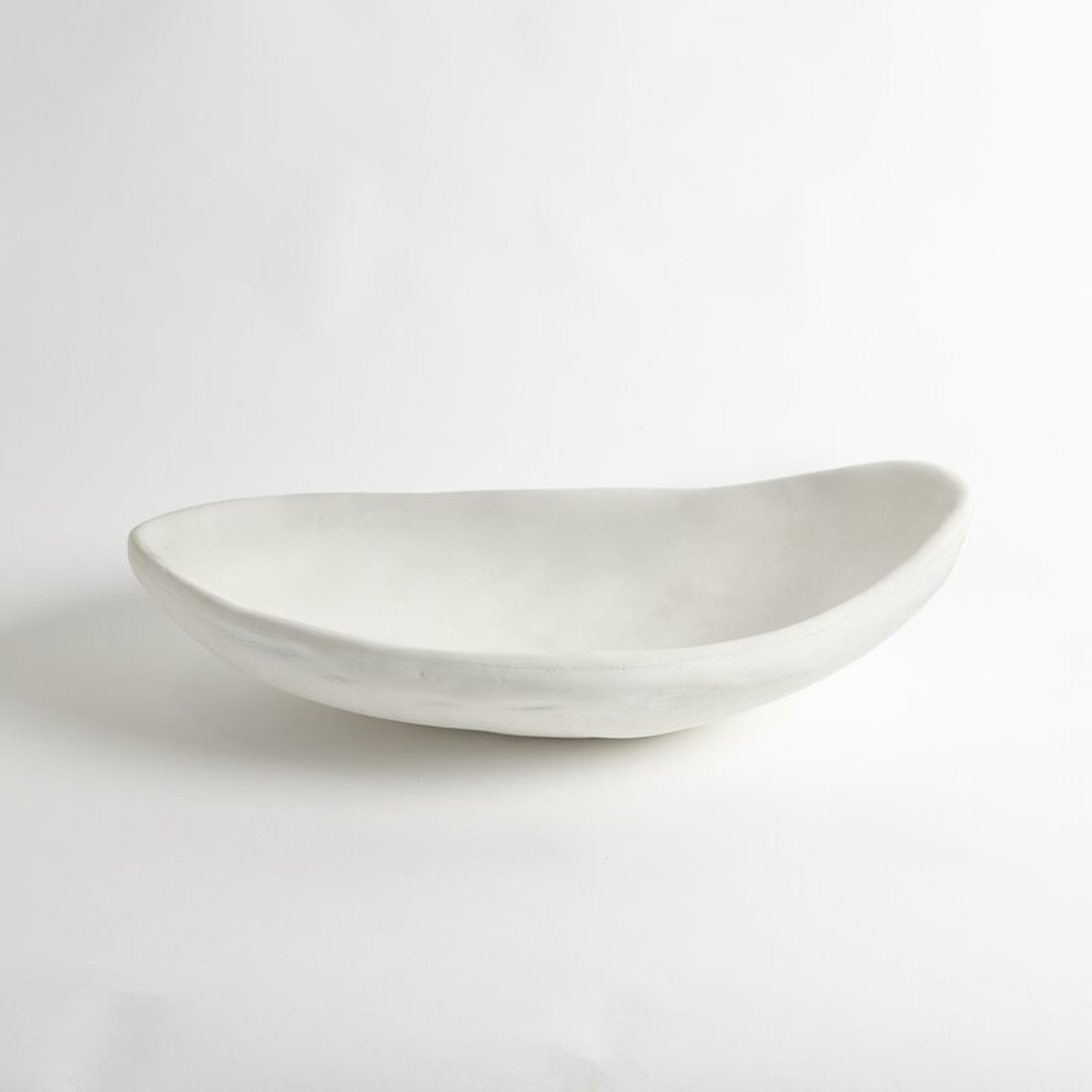 Studio A Home Modernist Low Bowl-White Plaster - Perigold