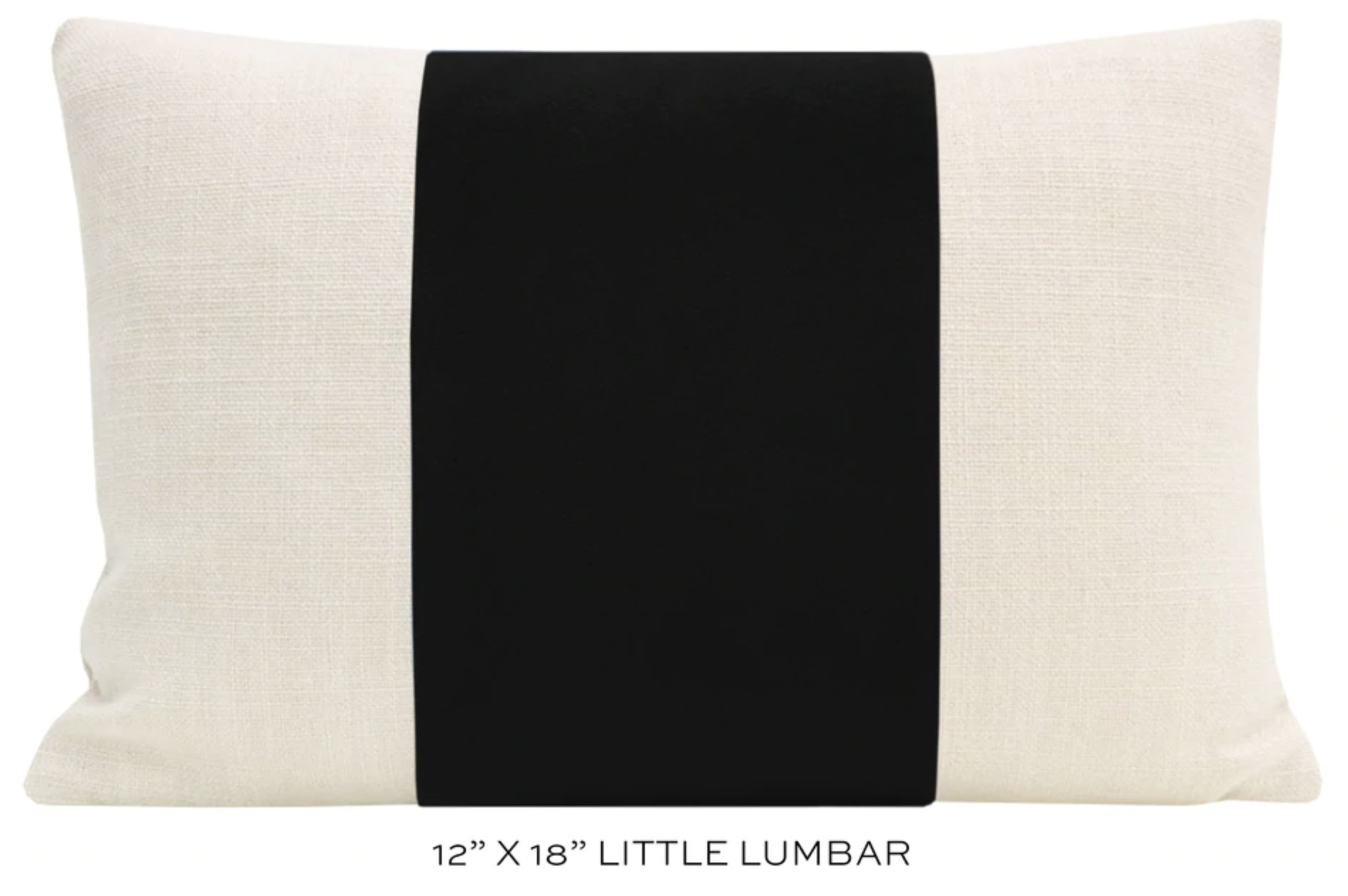 PANEL :: Classic Velvet // Caviar - Little Lumbar 12" X 18" - Little Design Company