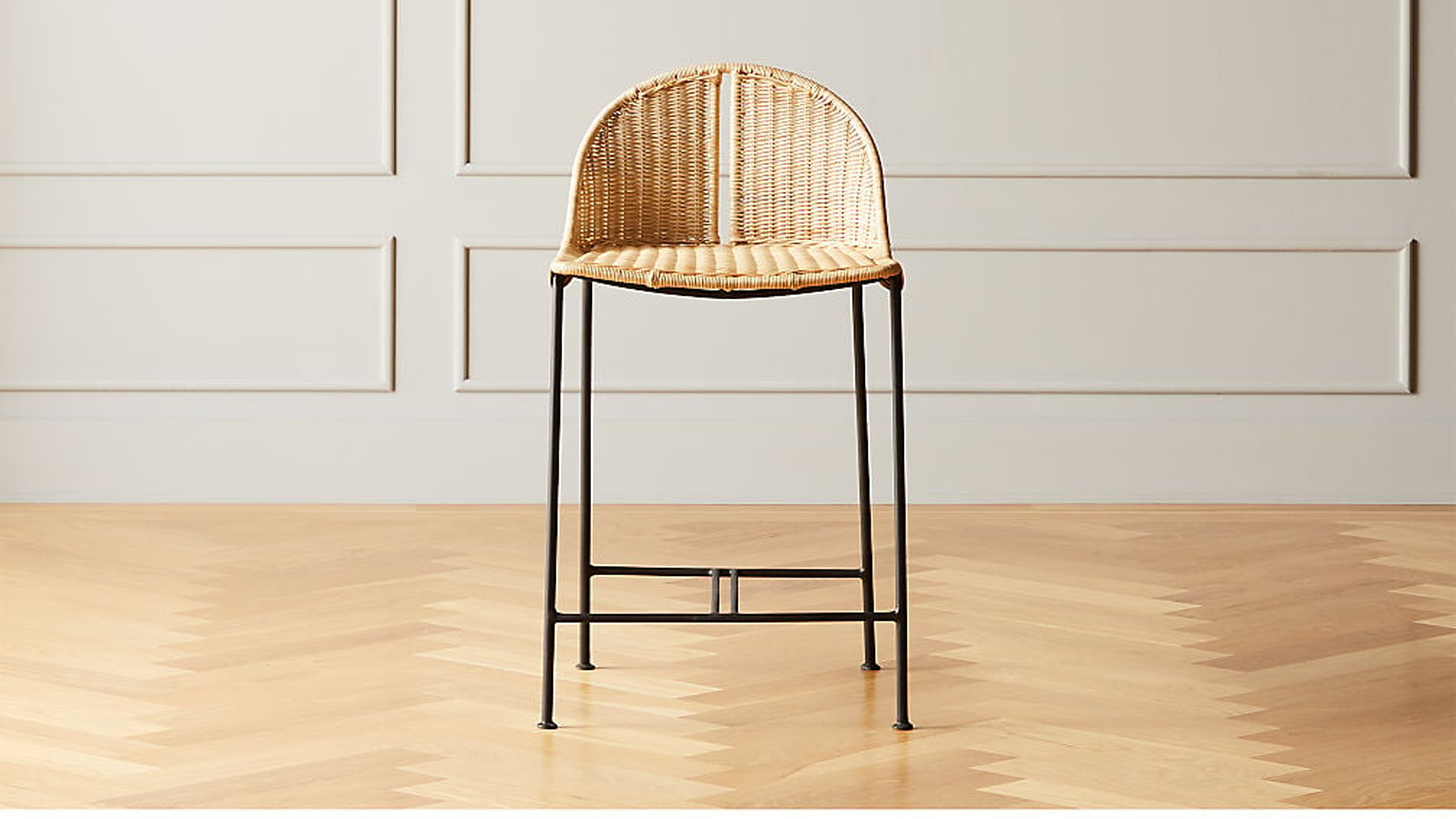 Cesta Rattan Counter Stool - CB2
