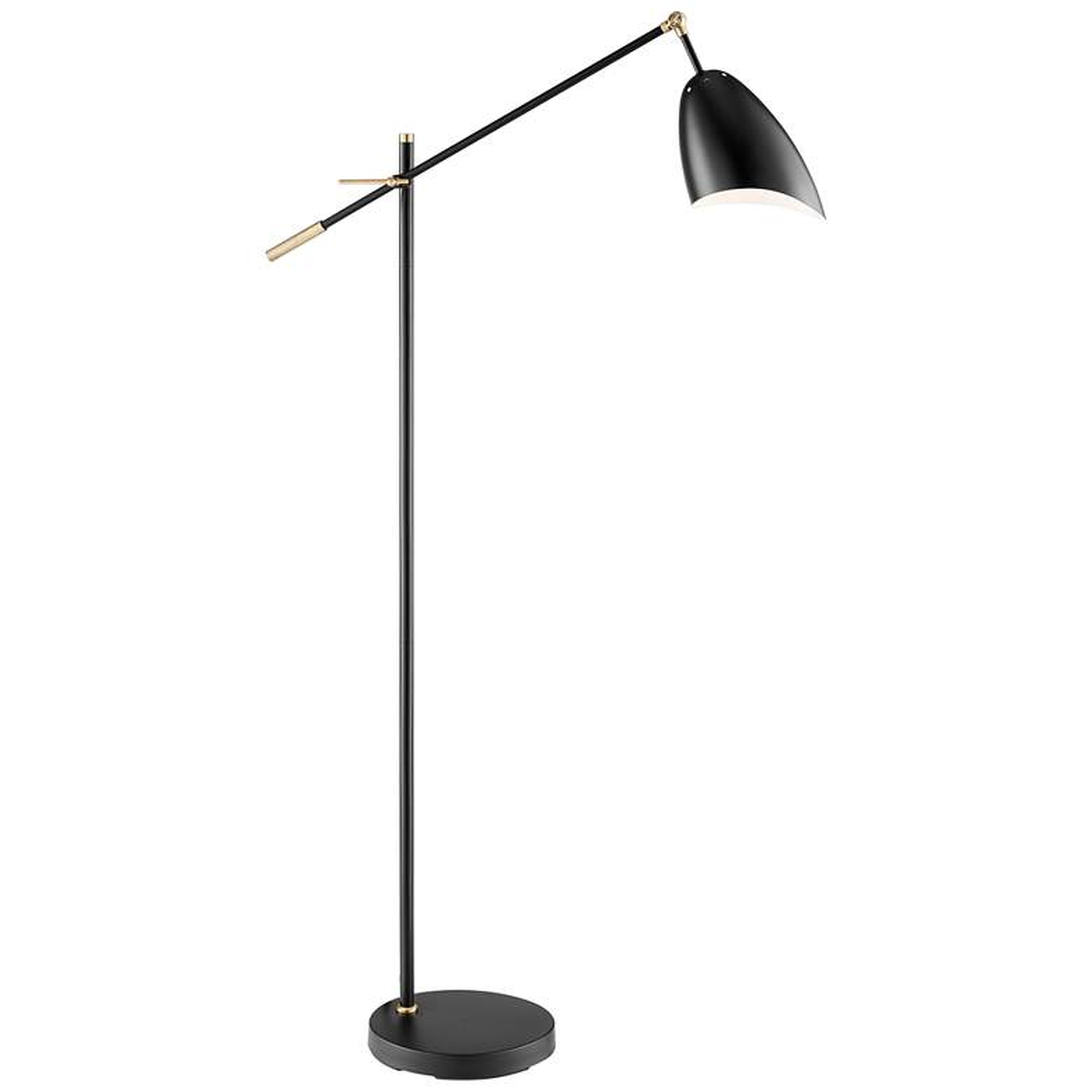 Lite Source Tanko Black Adjustable Reading Floor Lamp - Lamps Plus