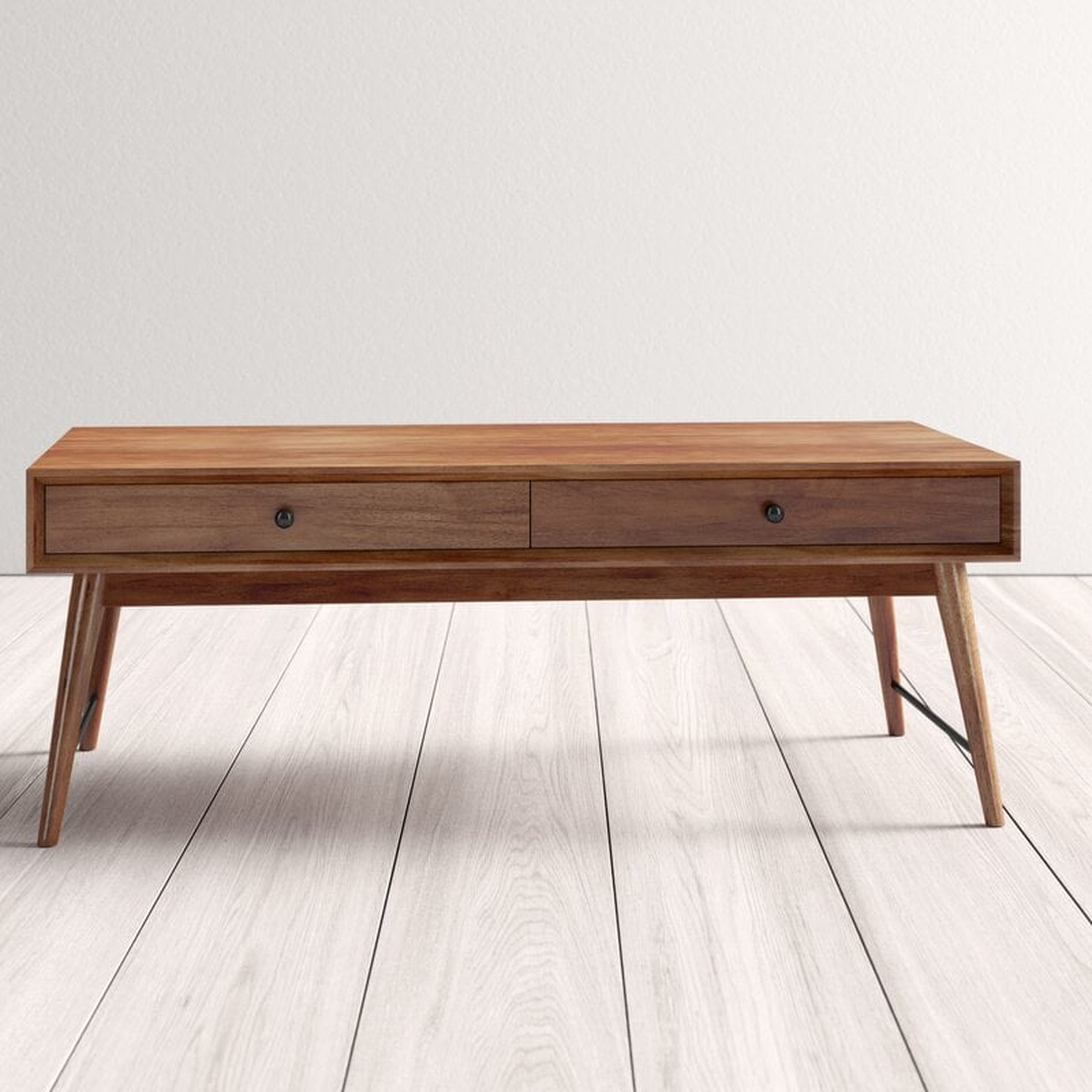Mayer Solid Wood Coffee Table with Storage - AllModern