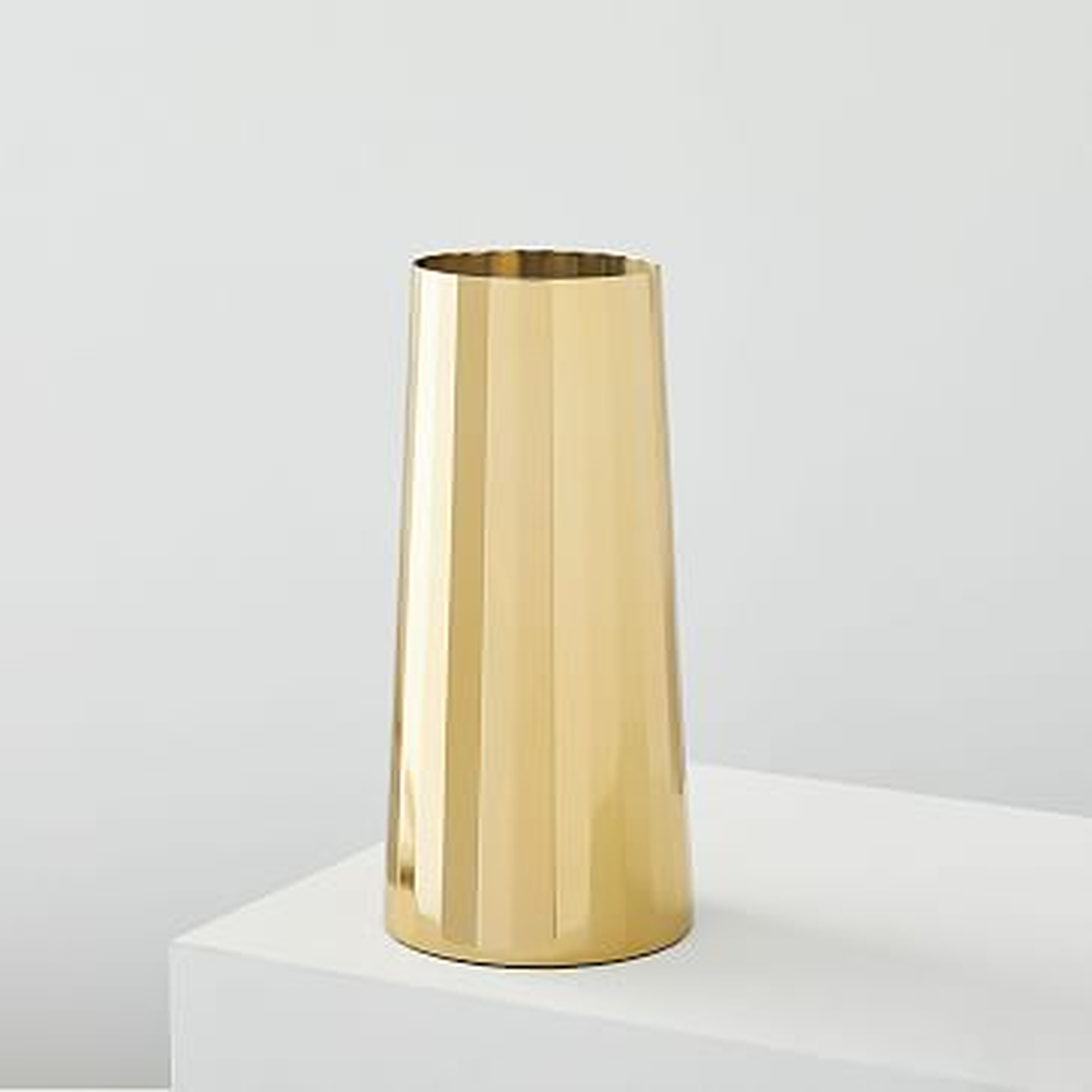 Foundation Brass Vases , Medium - West Elm