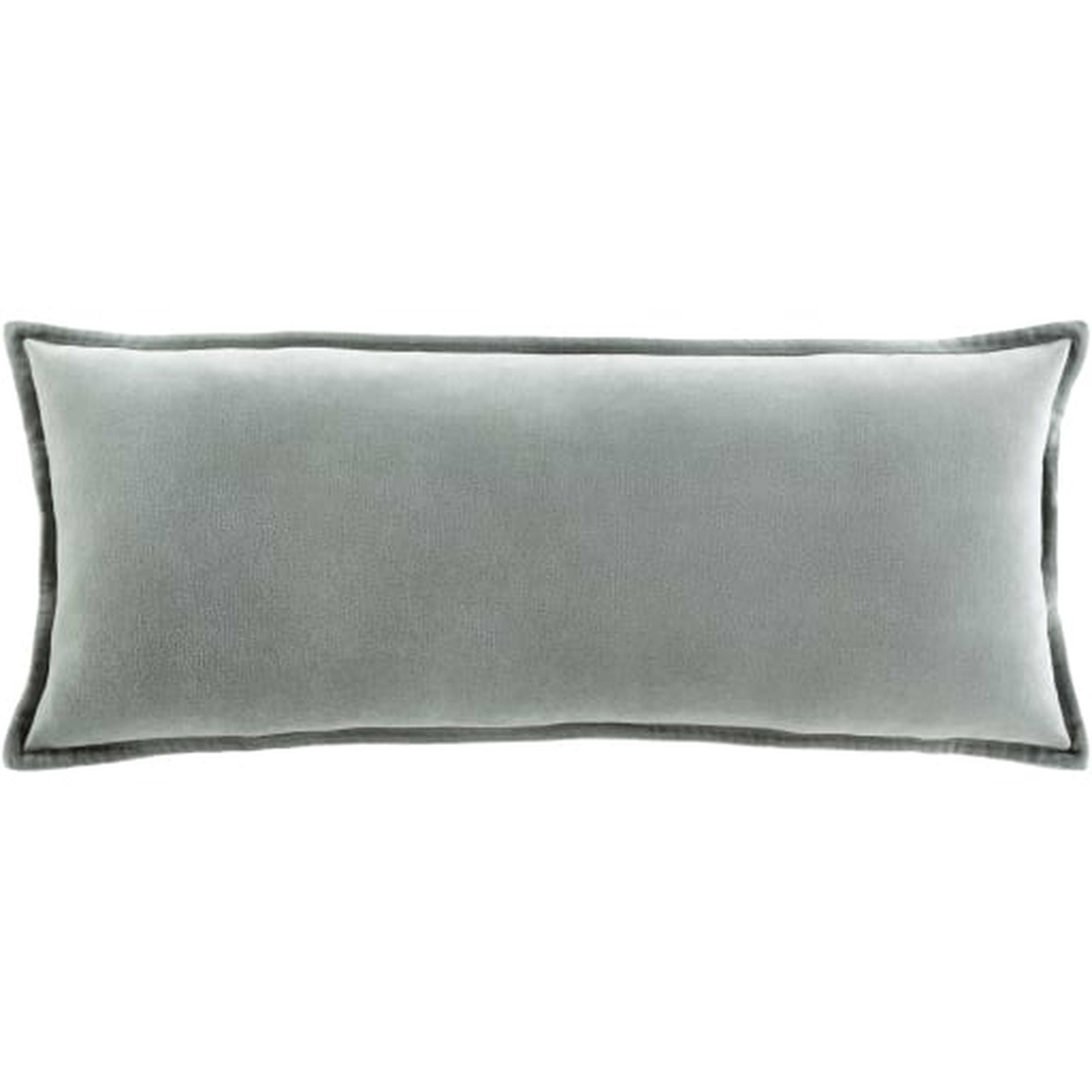 Gabrielle Lumbar Pillow, 30" x 12", Seafoam, Pillow Shell with Polyester Insert - Roam Common