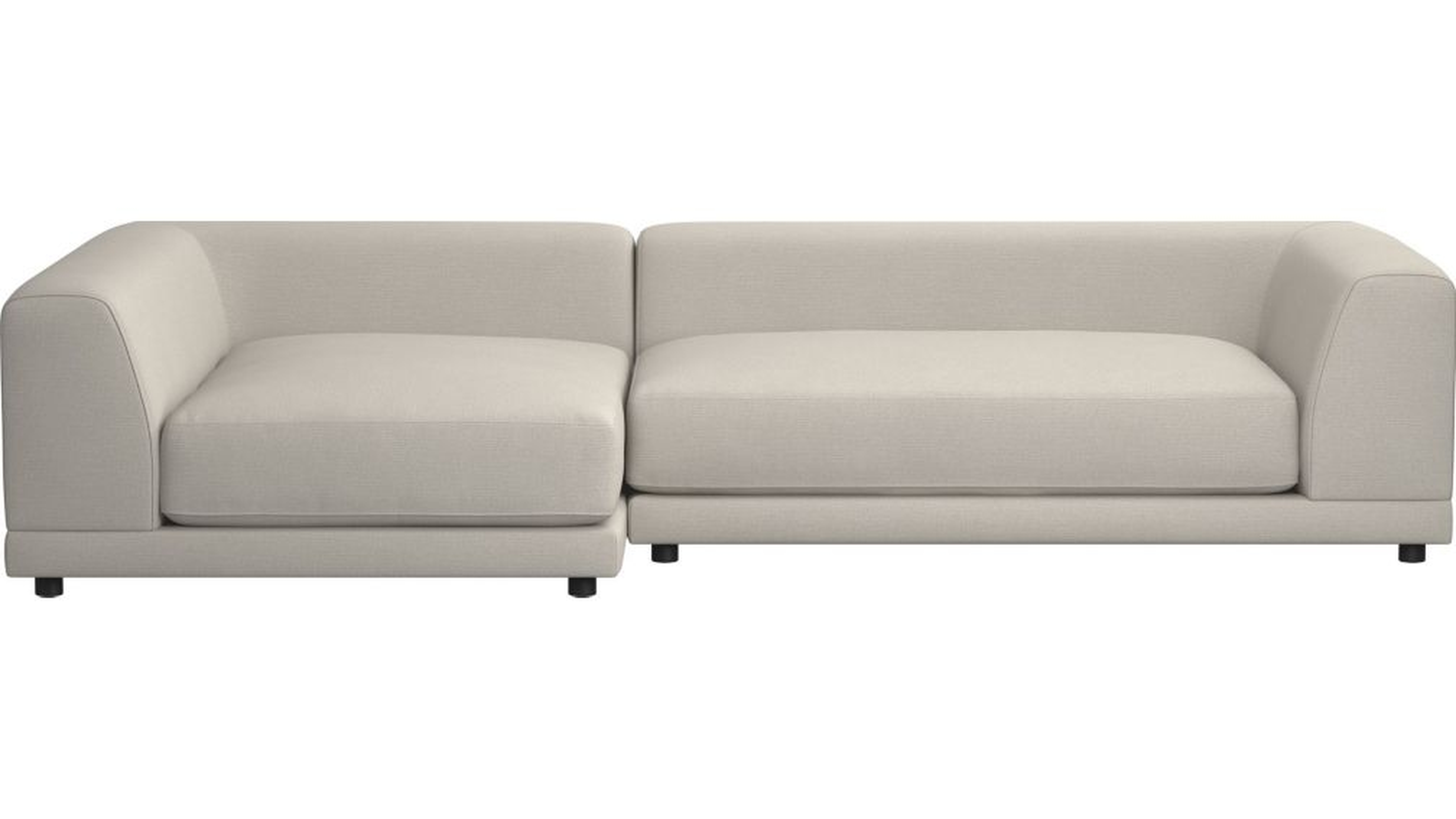 uno 2-piece sectional sofa - CB2