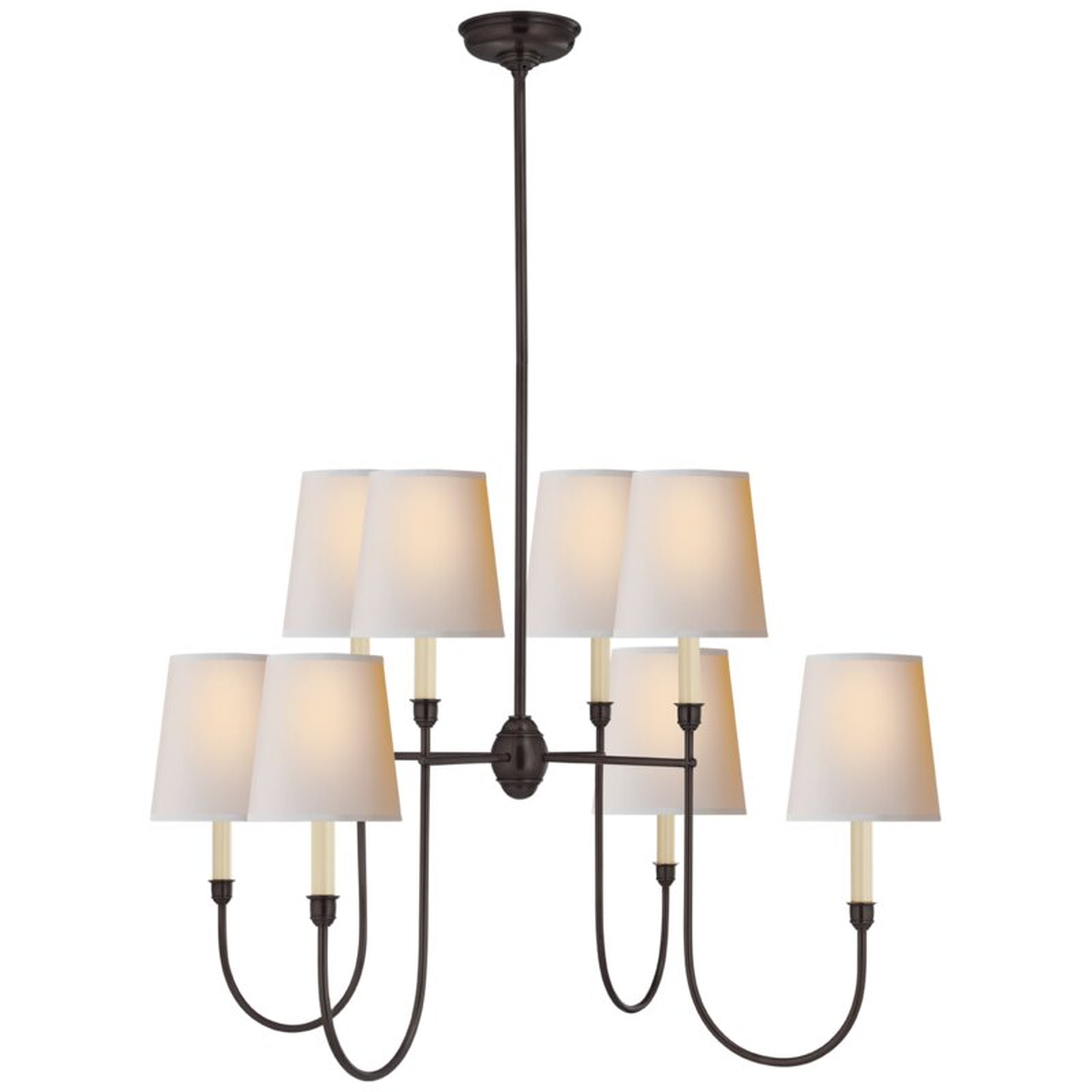 Visual Comfort Thomas O'brien 8 - Light Candle Style Tiered Chandelier Finish: Bronze - Perigold
