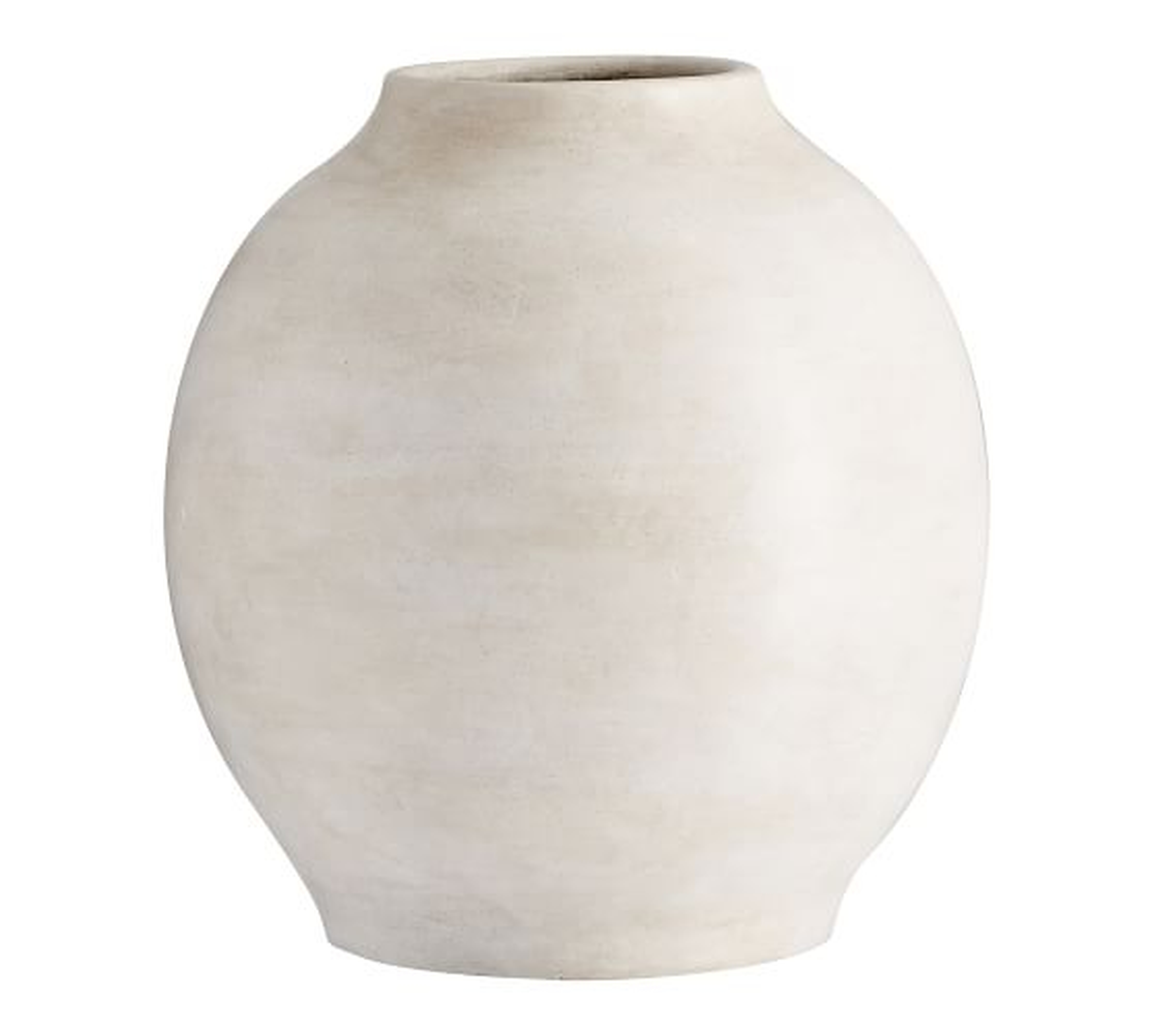 Quin Ceramic Vase, Medium, White - Pottery Barn