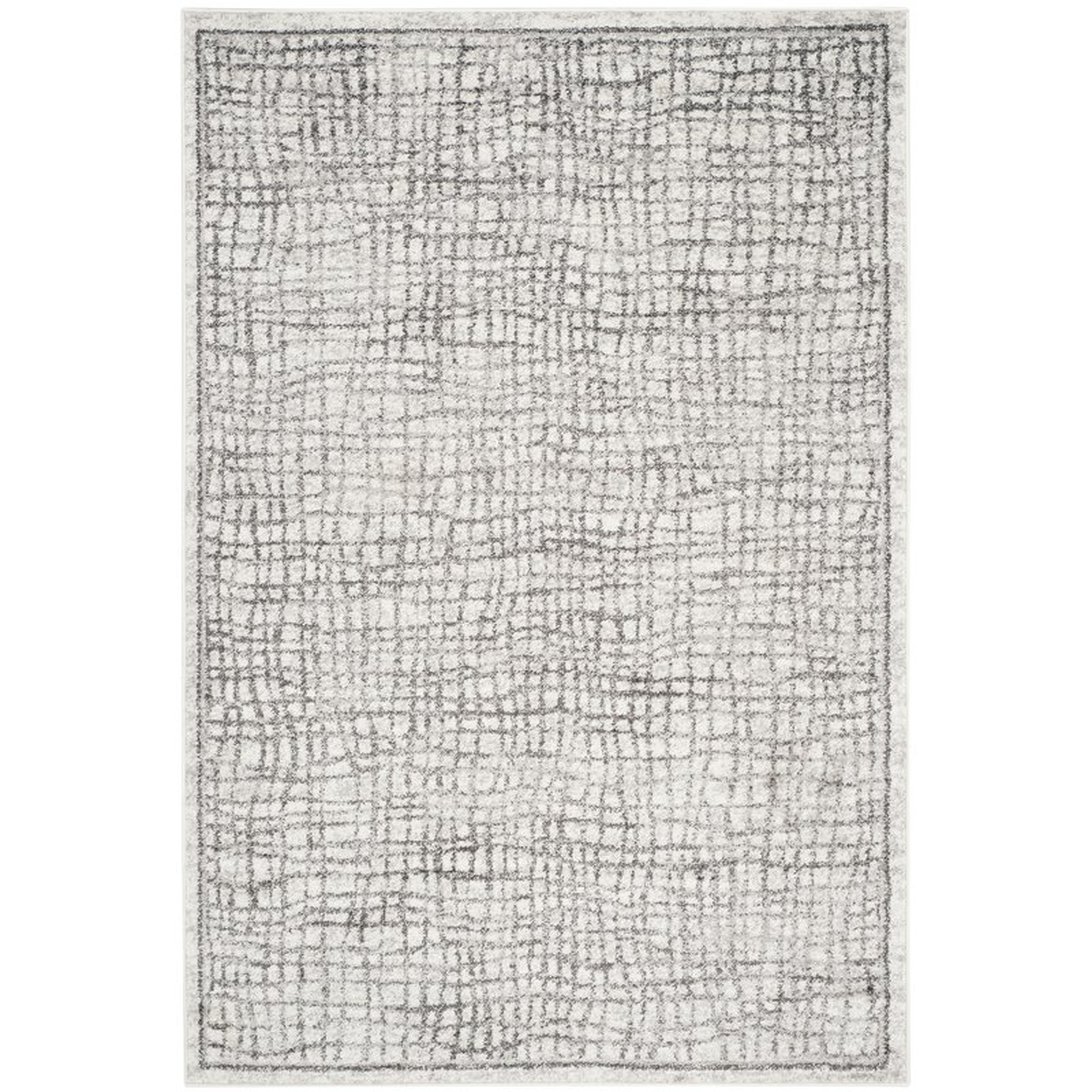 Connie Silver/Ivory Area Rug - Wayfair