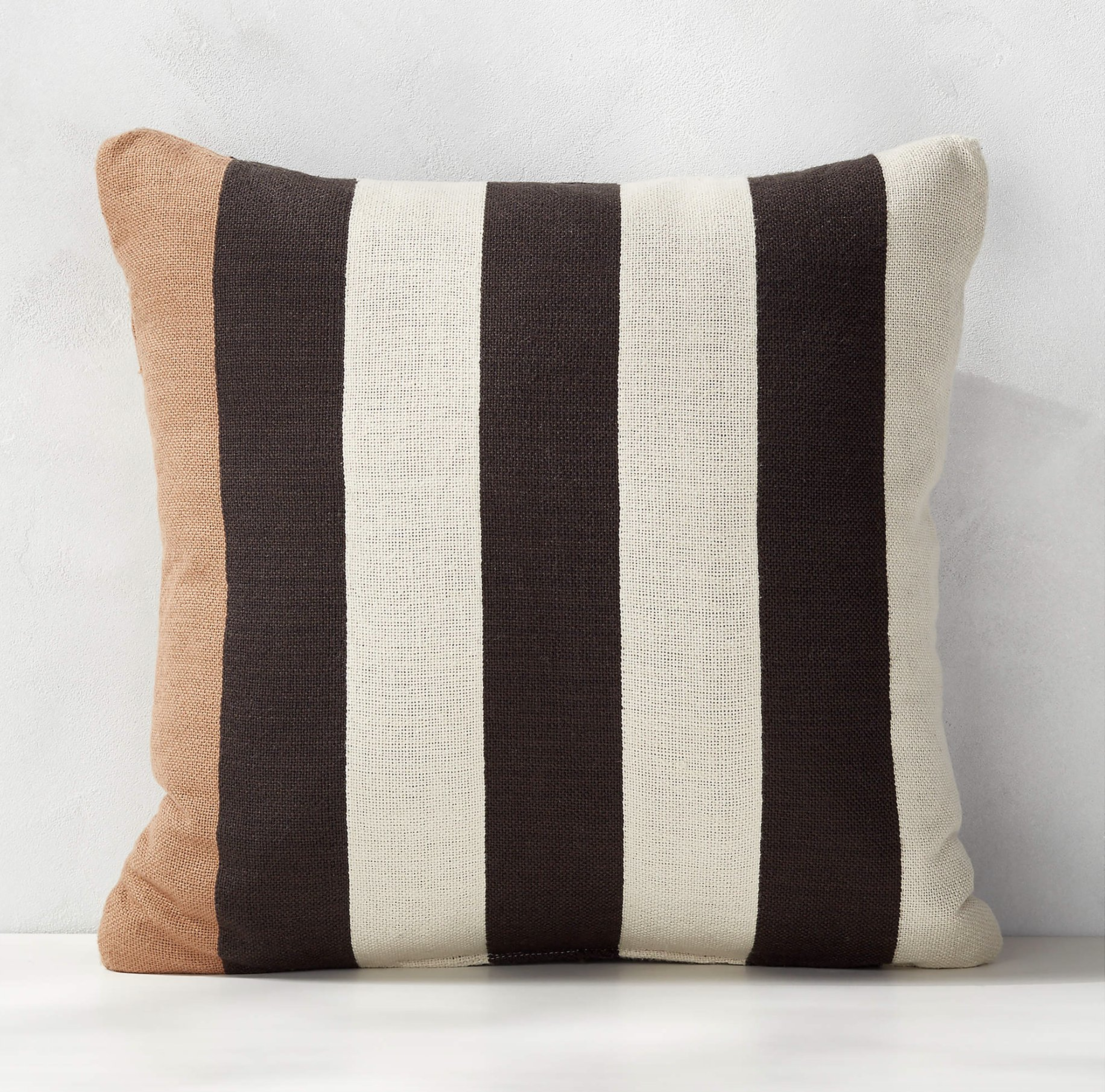 Kelso Striped Outdoor Throw Pillow 20" - CB2