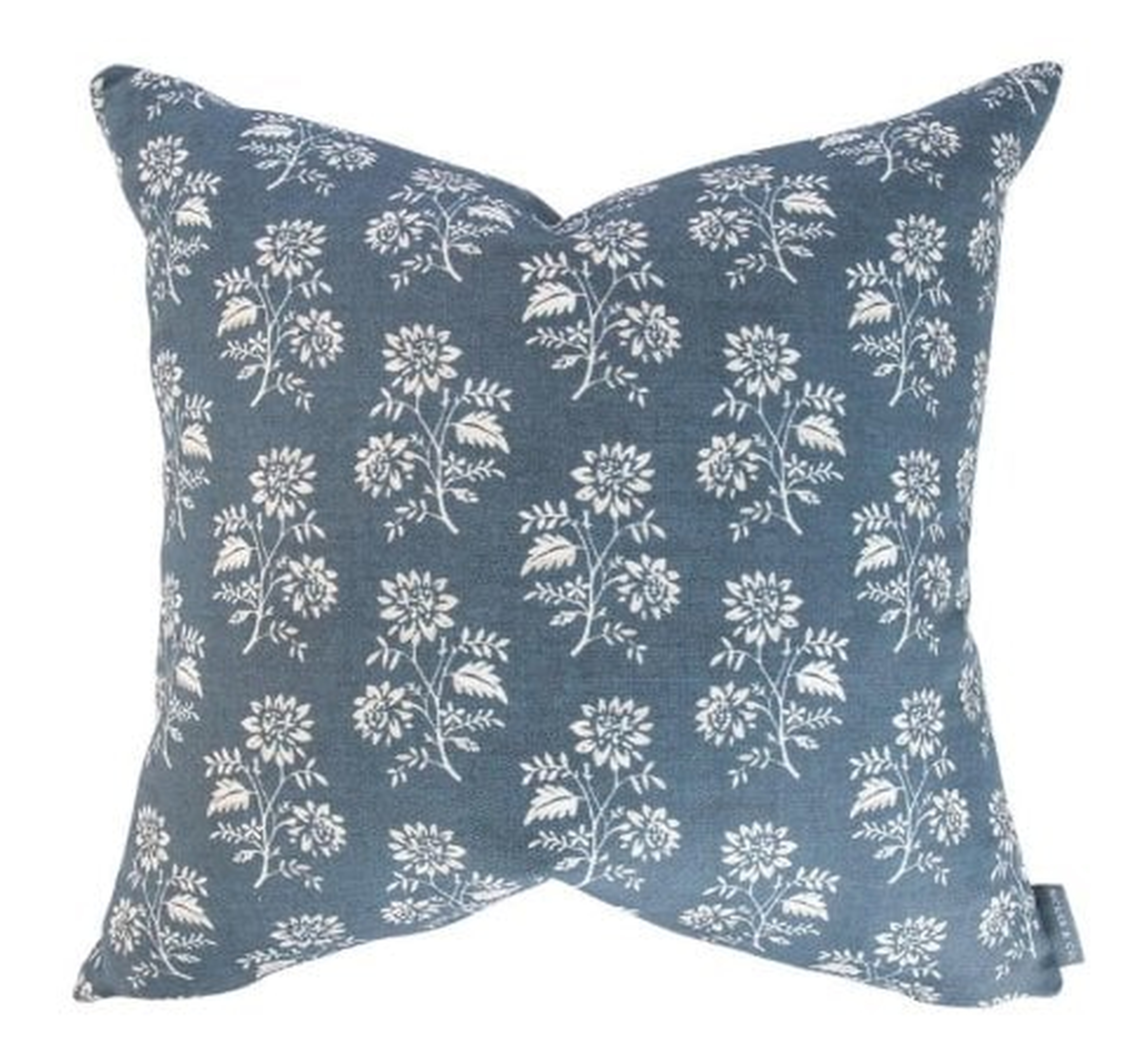 CAMILLE NAVY FLORAL PILLOW COVER - McGee & Co.