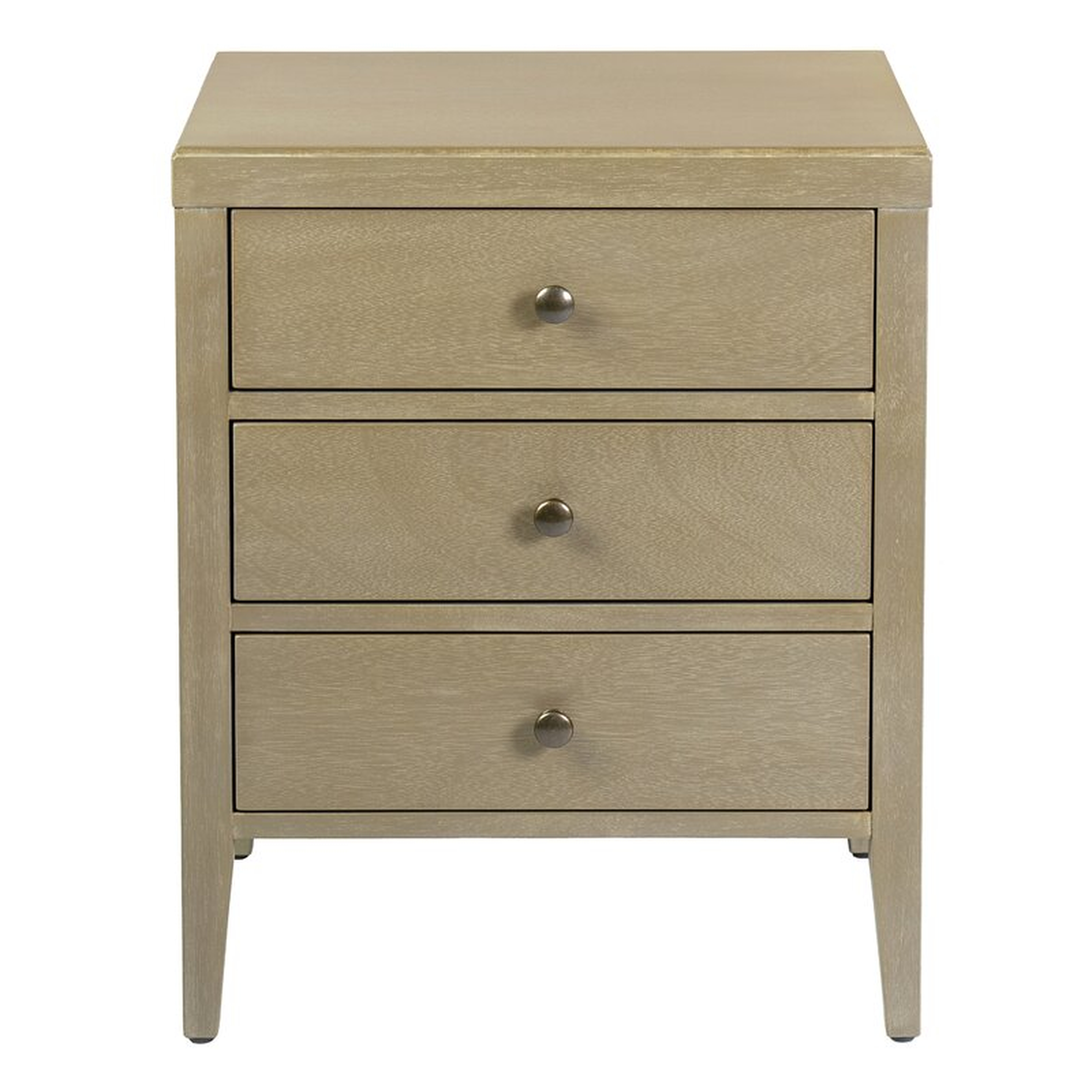 Rushville 3 - Drawer Solid Wood Nightstand - Wayfair