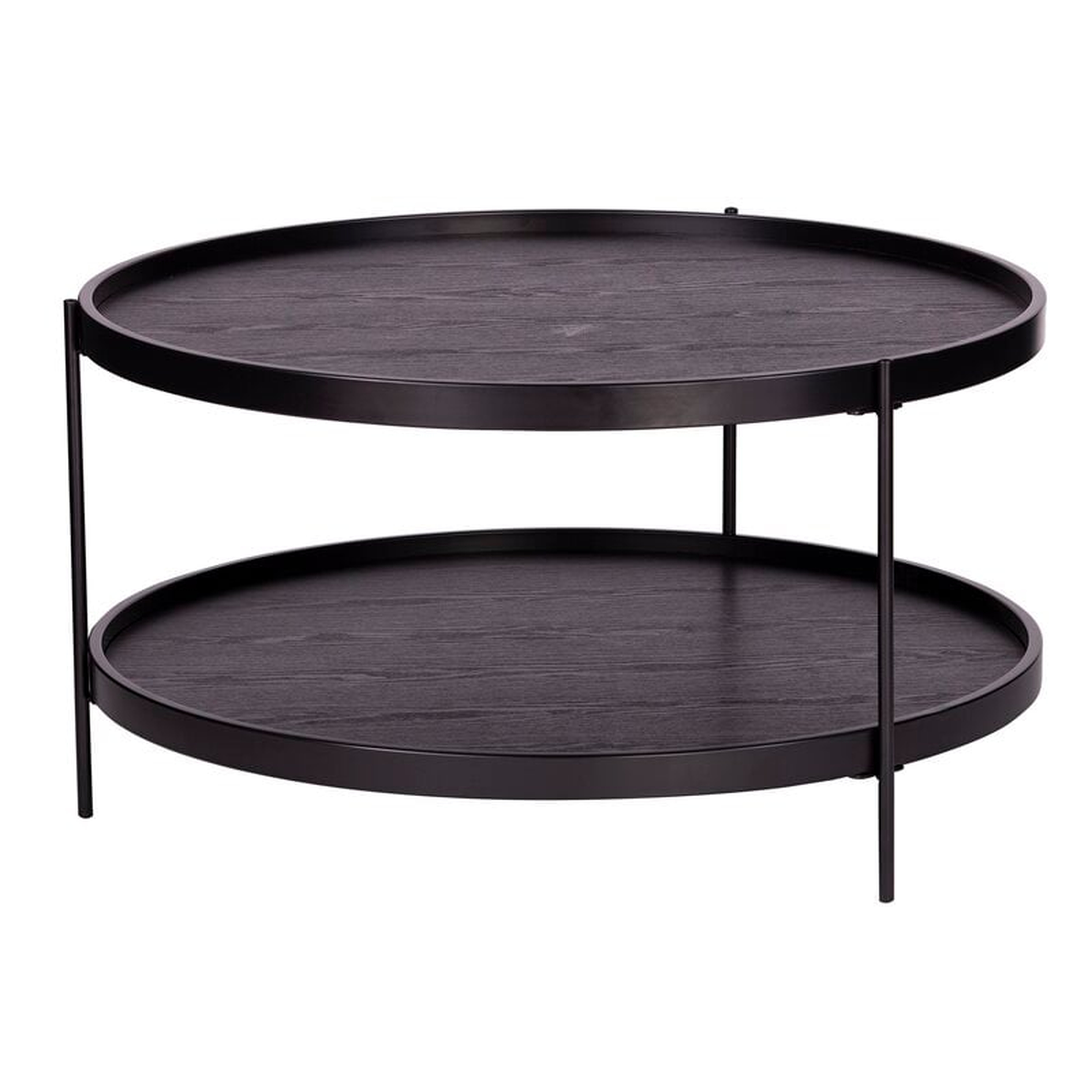 Verlington Coffee Table with Storage / Black - Wayfair