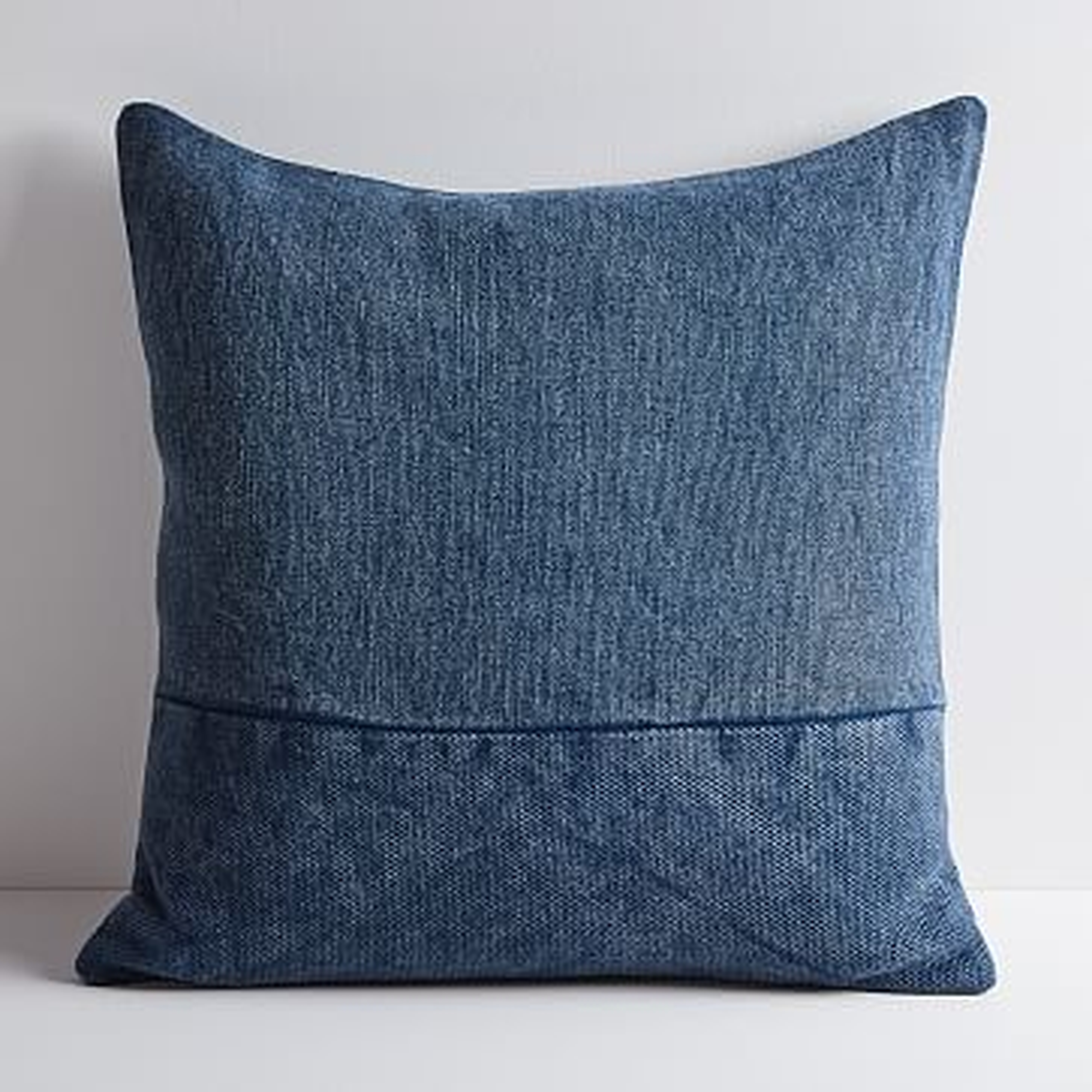 Cotton Canvas Pillow Cover, 24"sq, Midnight - West Elm