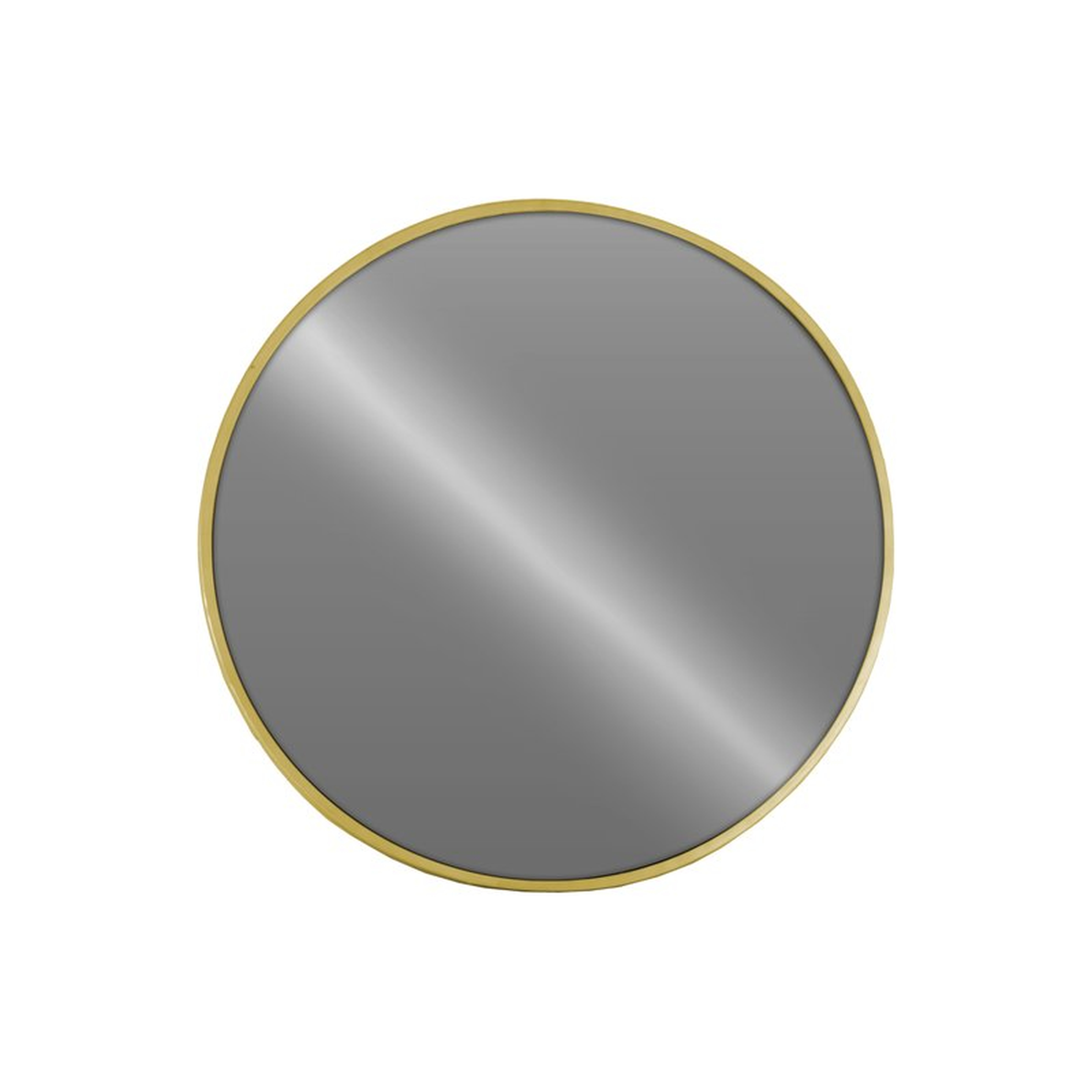 Kelleia Metal Round Wall Mirror-gold - Wayfair