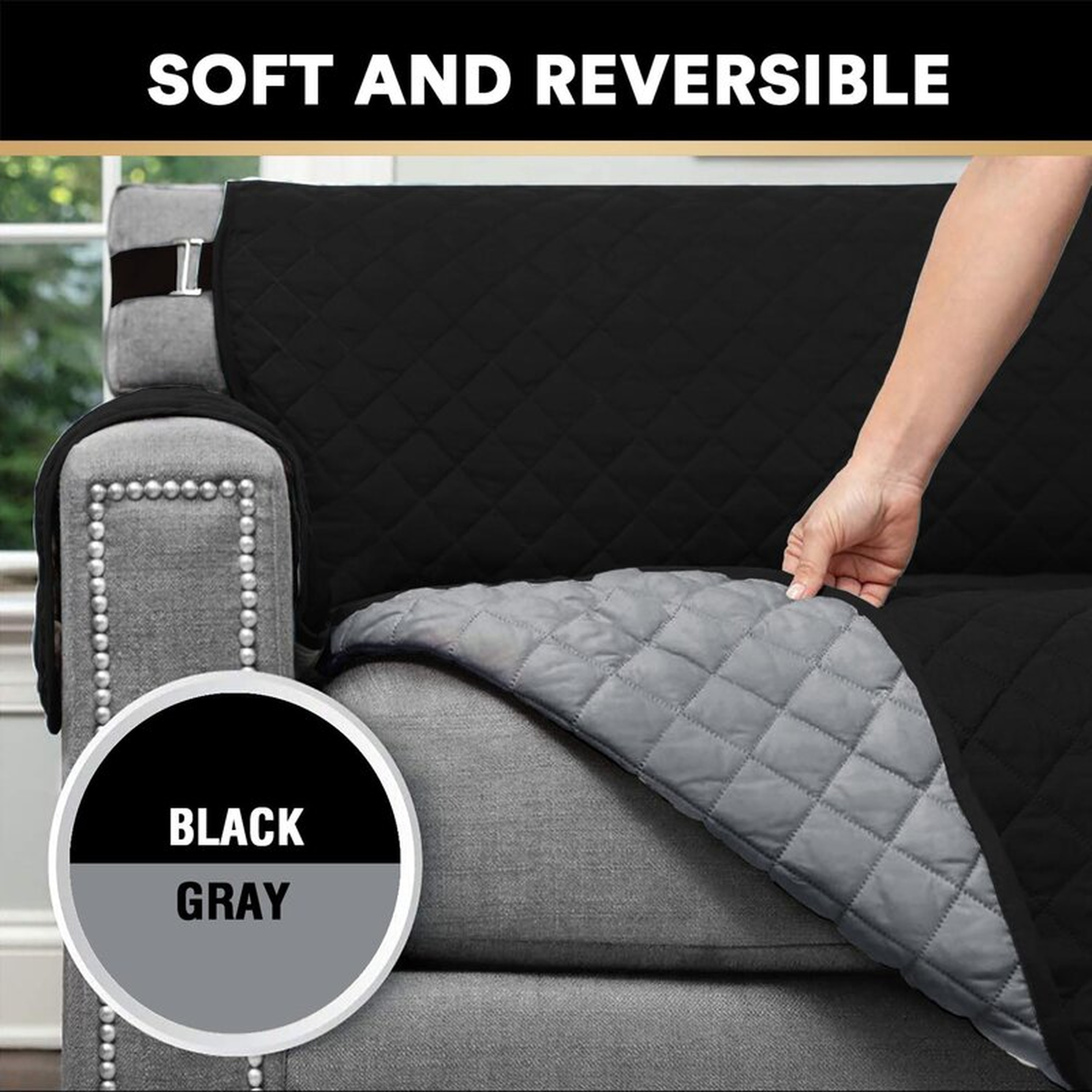 Reversible Box Cushion Futon Slipcover - Wayfair