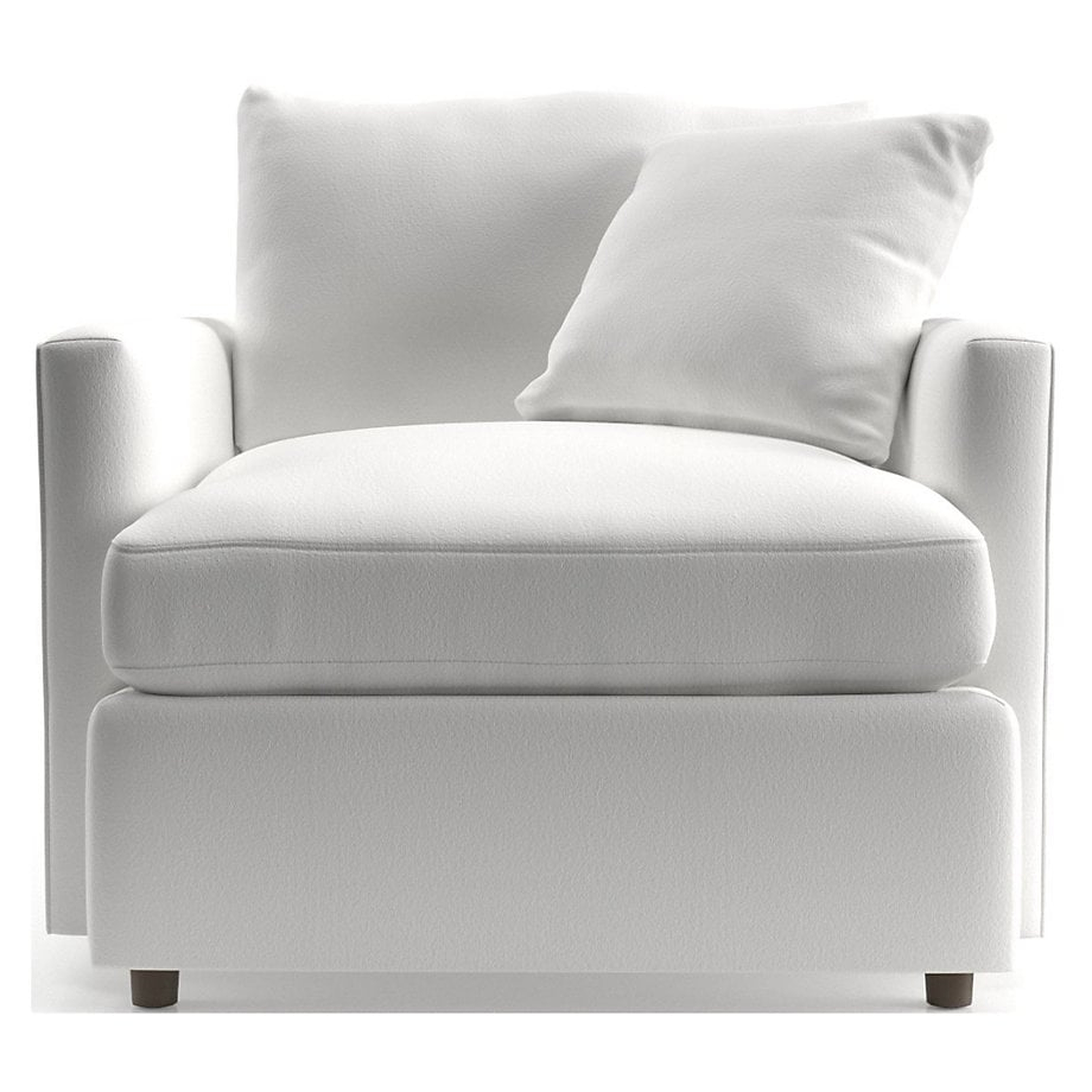 Lounge II Chair - View, White - Crate and Barrel
