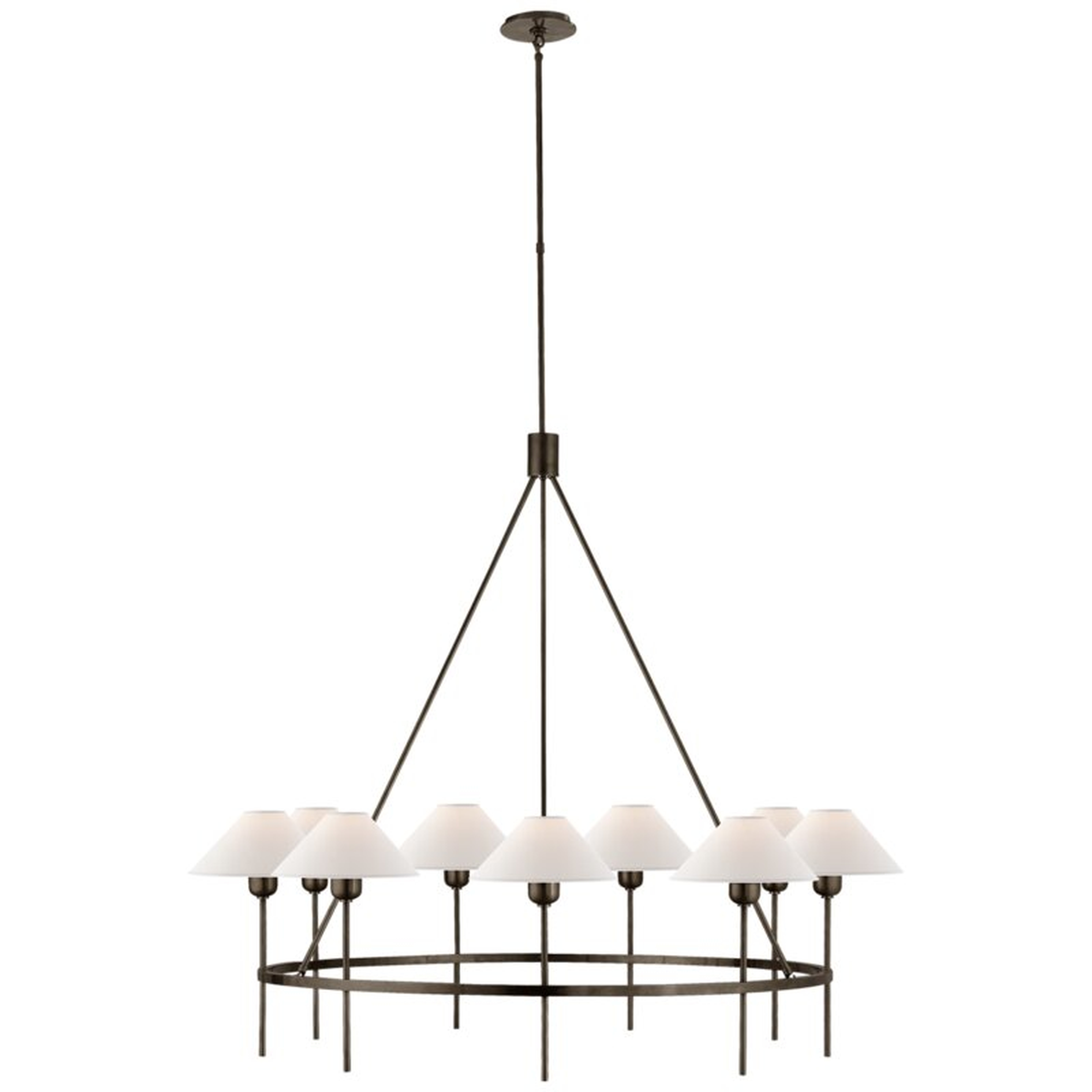 Visual Comfort J. Randall Powers 9 - Light Candle Style Classic / Traditional Chandelier Finish: Bronze - Perigold