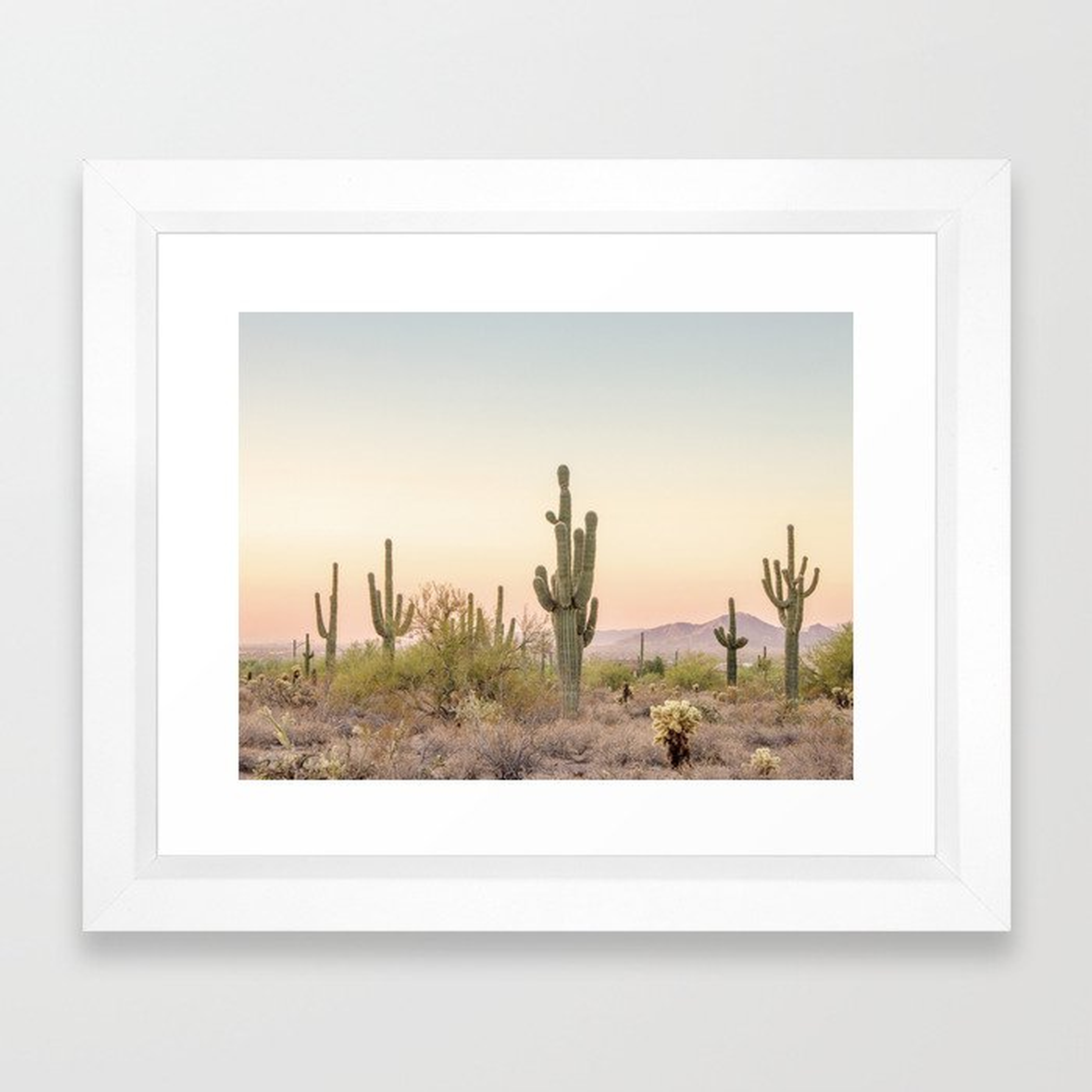 Arizona Desert Framed Art Print - Society6