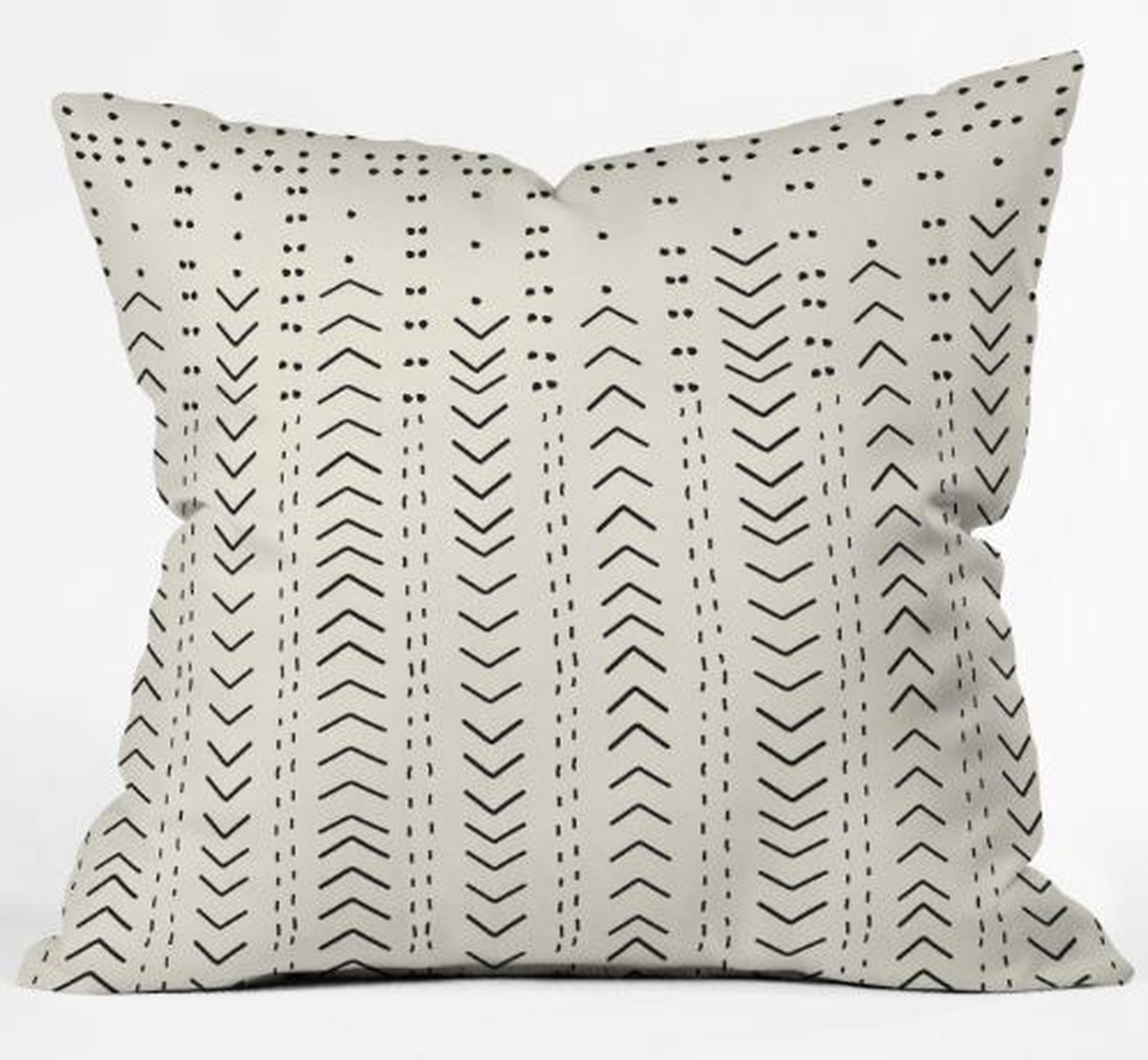 Iveta Abolina Mud Cloth Inspo VIII Throw Pillow WITH INSERT- 18" - Wander Print Co.
