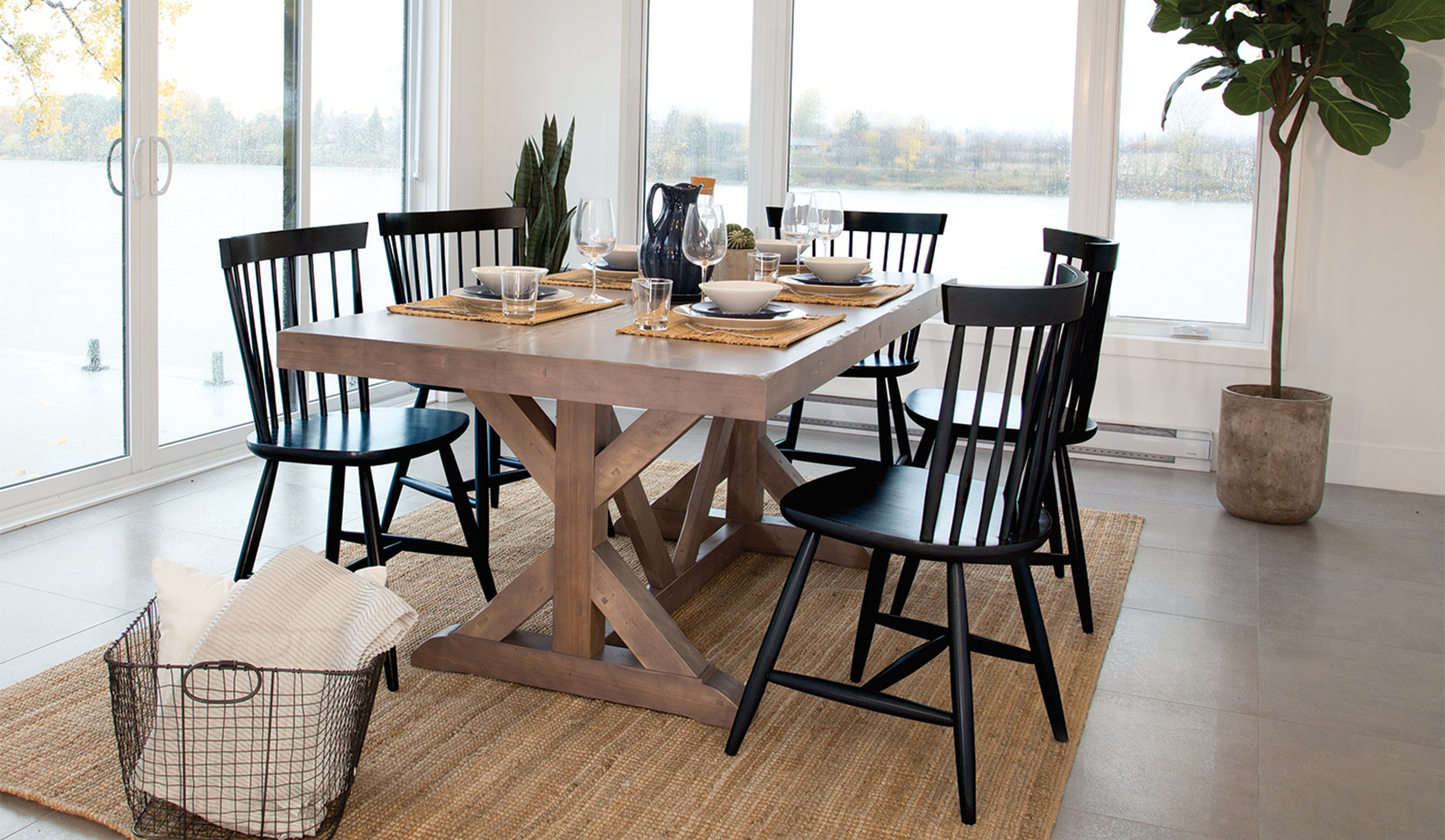 Agnon Trestle Dining Table - Wayfair