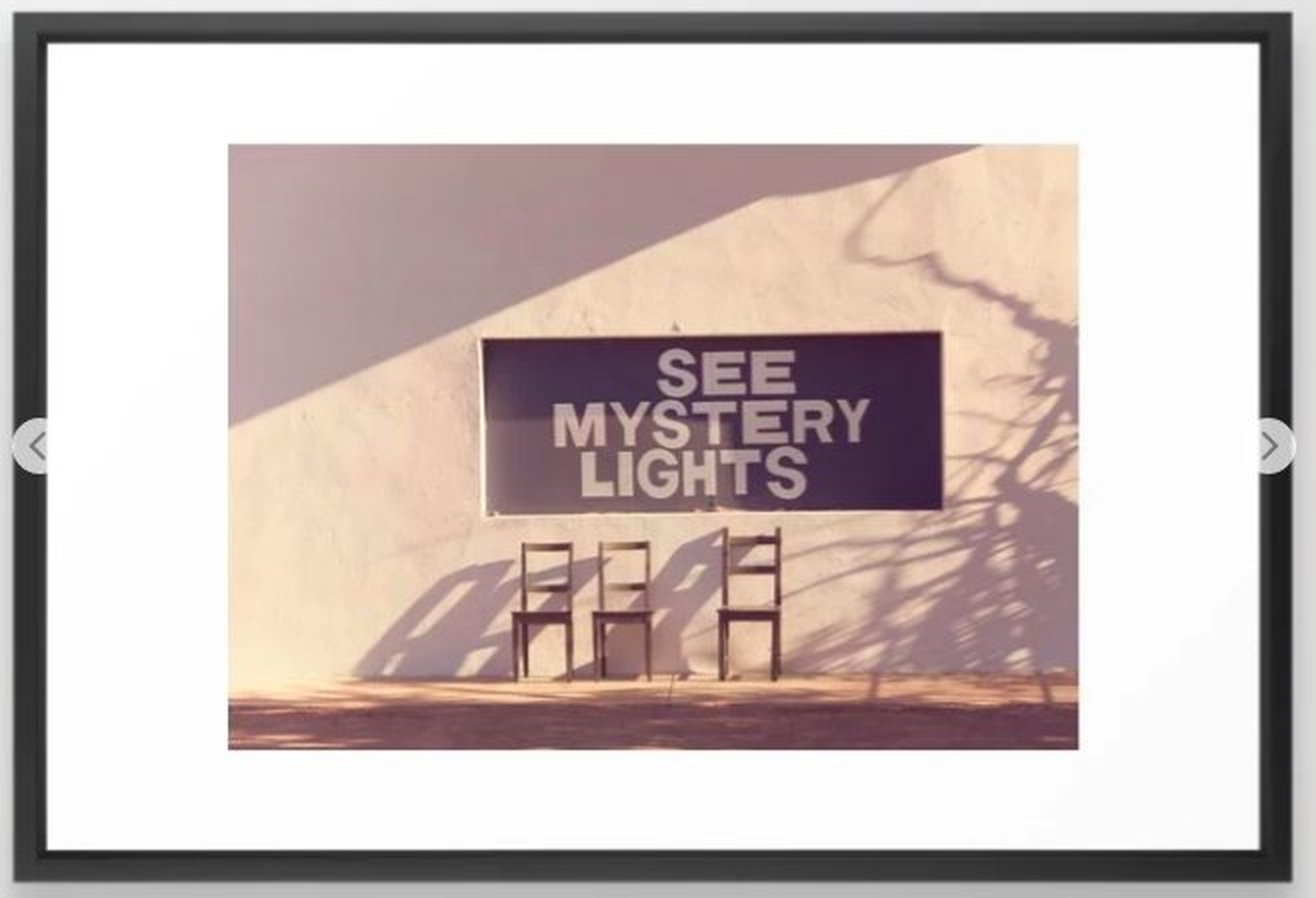 See Mystery Lights - Marfa, Texas Framed Art Print - Society6