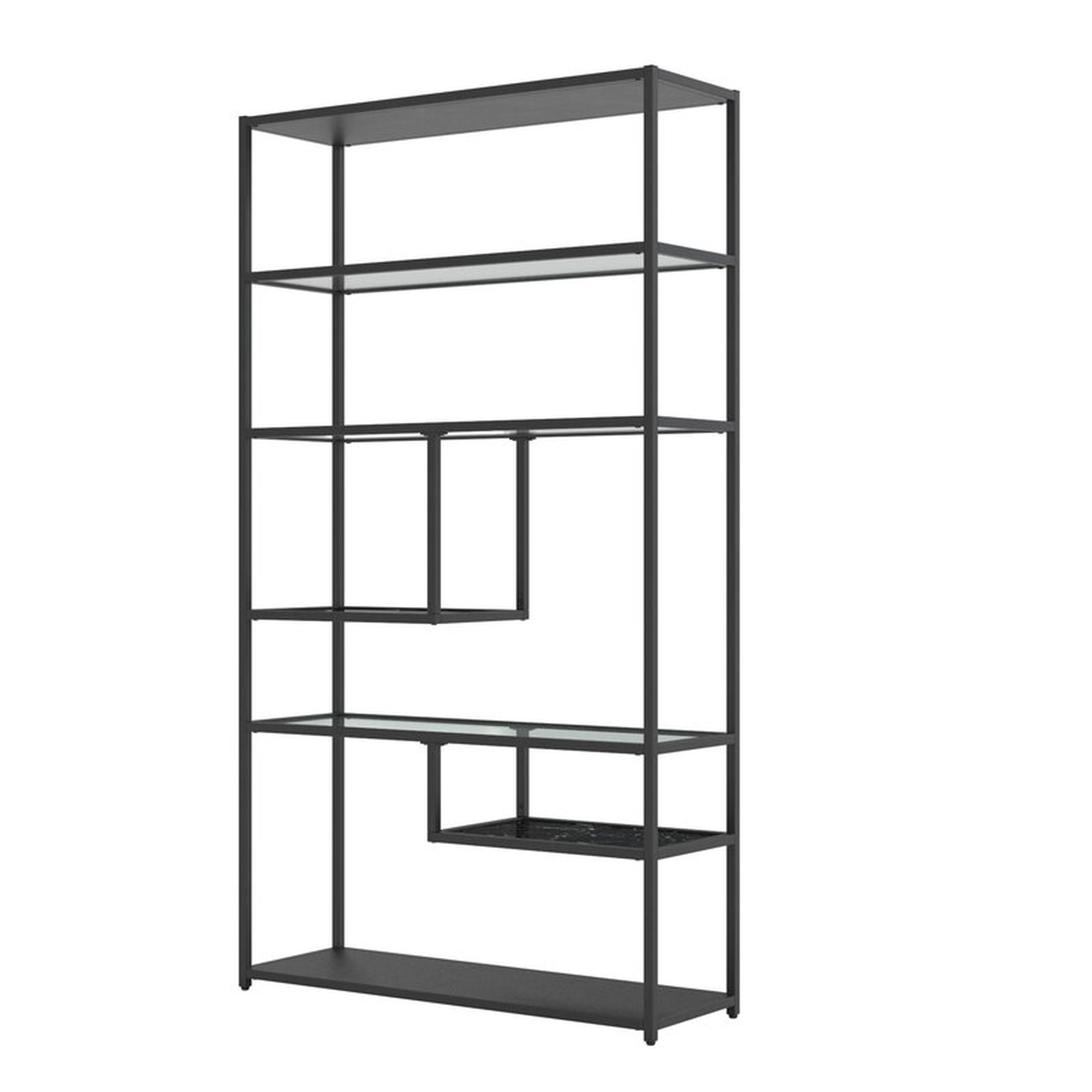 Lilyana 72'' H x 40'' W Steel Geometric Bookcase - Wayfair