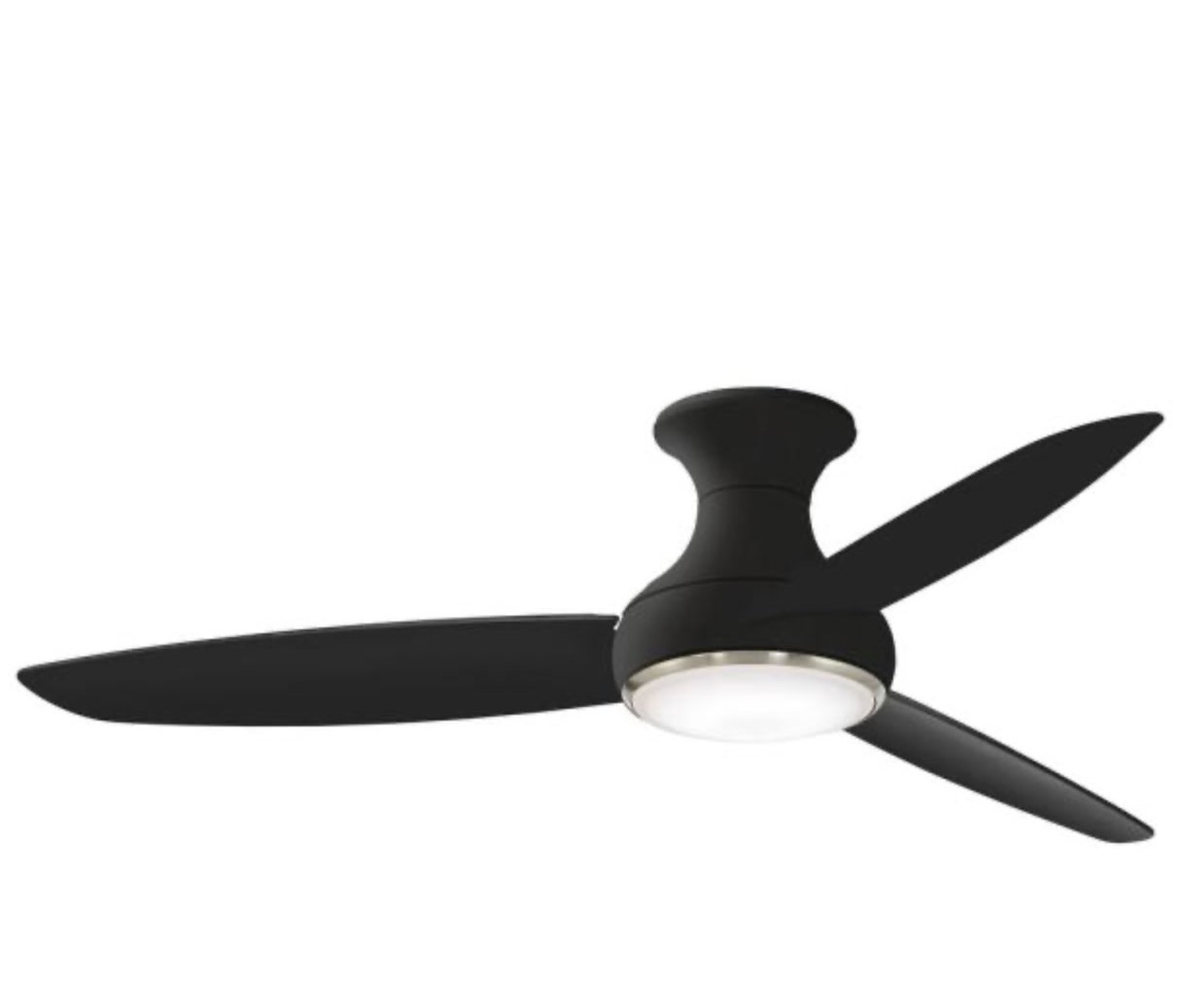 Concept III 54 in. LED Indoor/Outdoor Coal Smart Ceiling Fan with Light and Remote Control - Wayfair