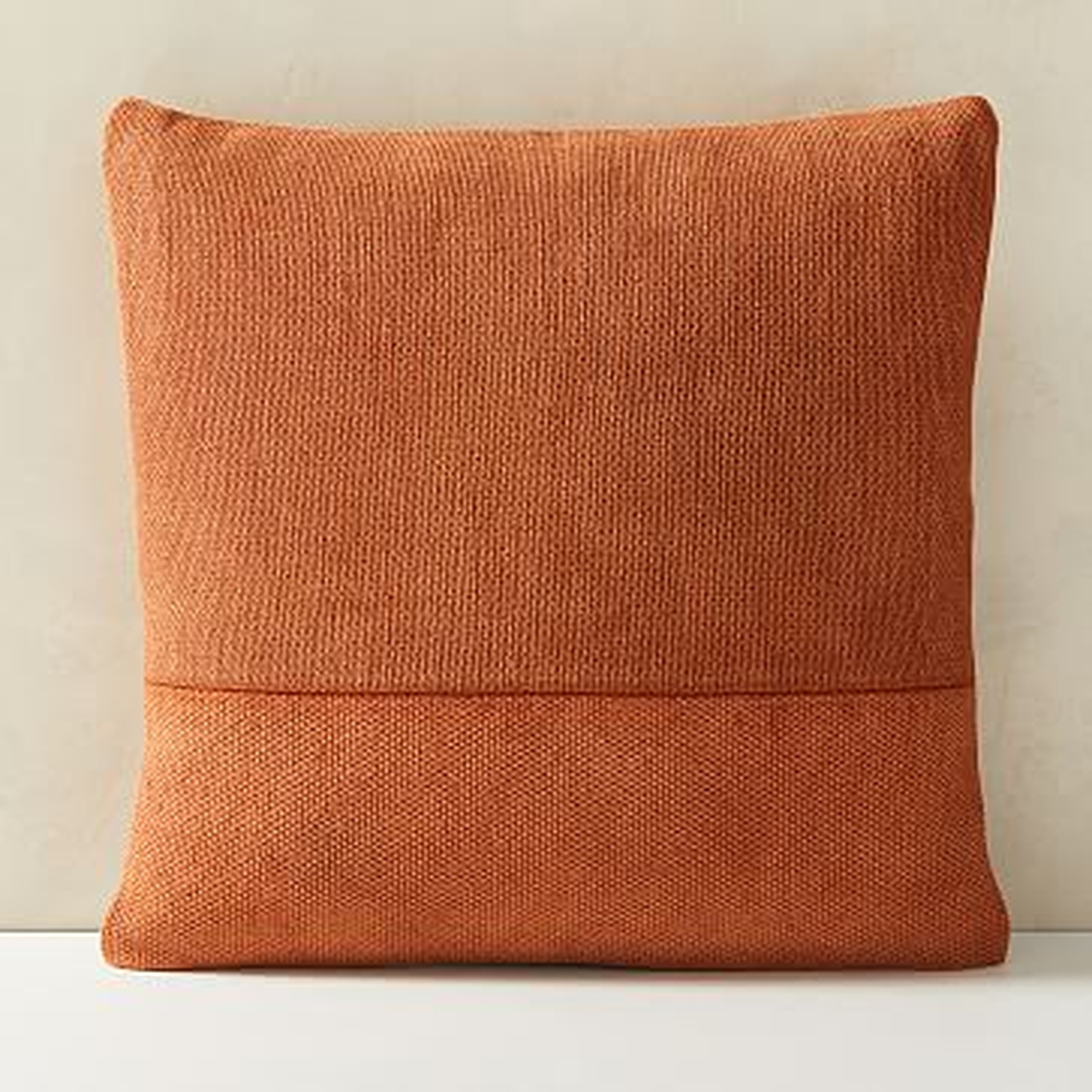 Cotton Canvas Pillow Cover, 18"x18", Copper Rust - West Elm