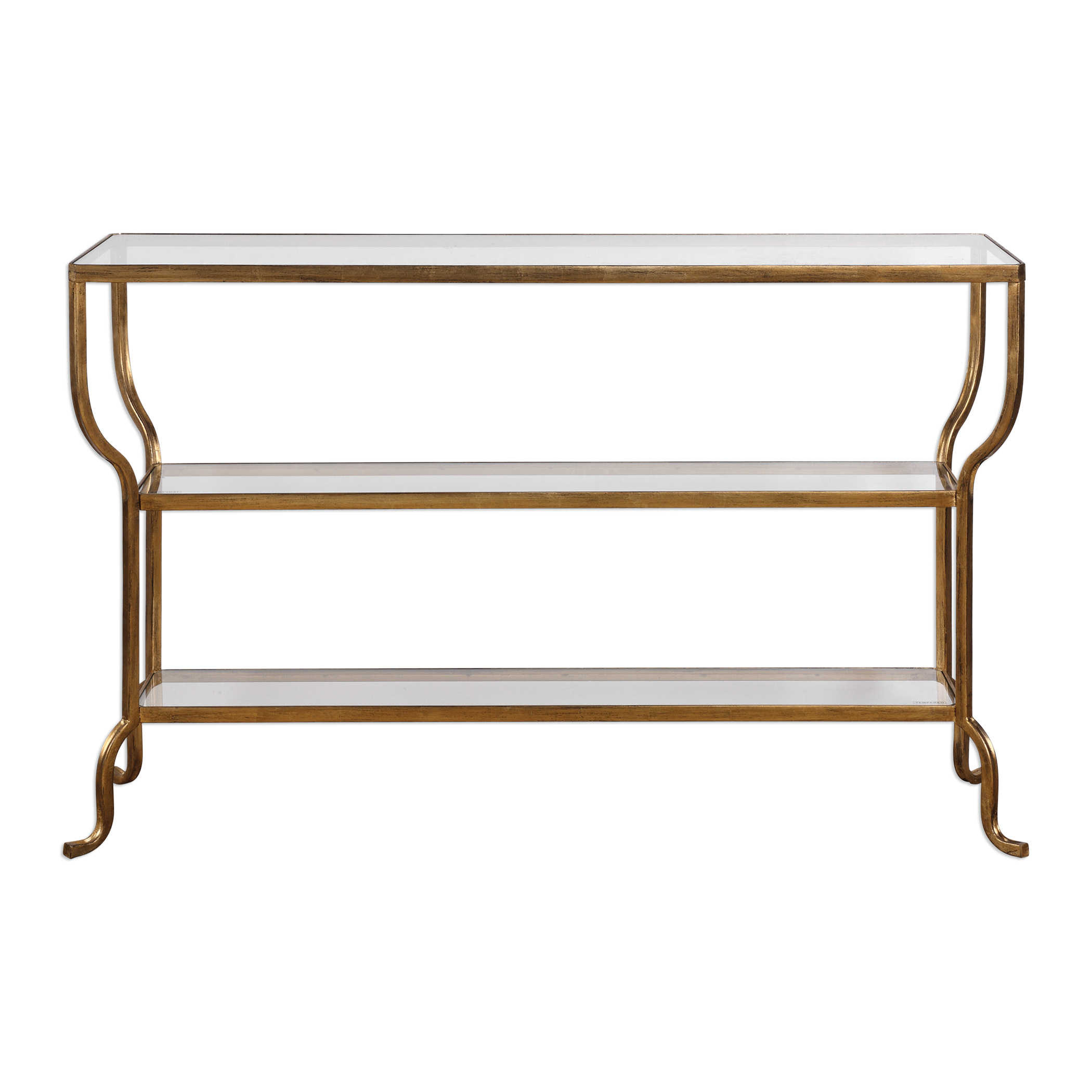 Deline Gold Console Table - Hudsonhill Foundry