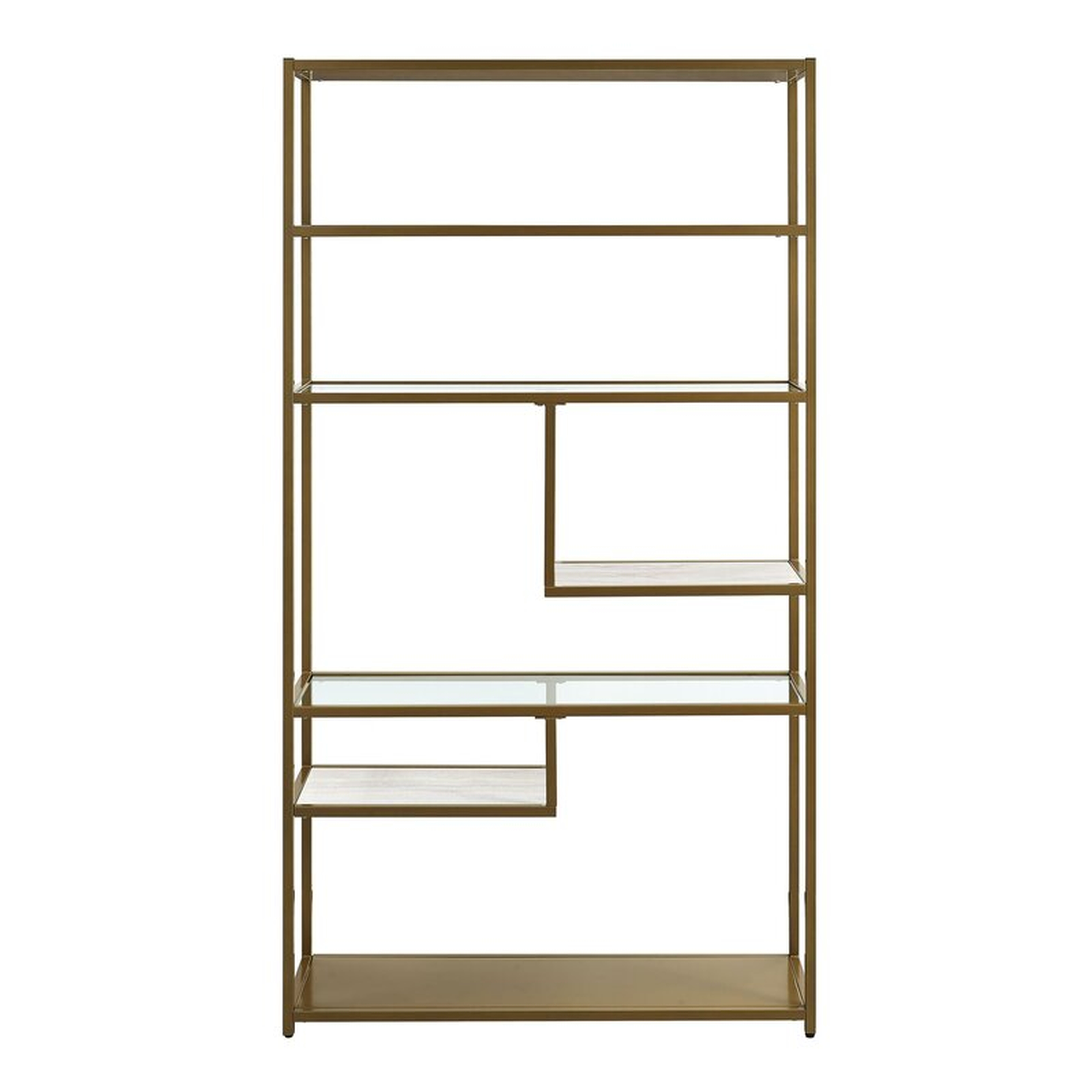 Lilyana 72'' H x 40'' W Steel Geometric Bookcase - Wayfair