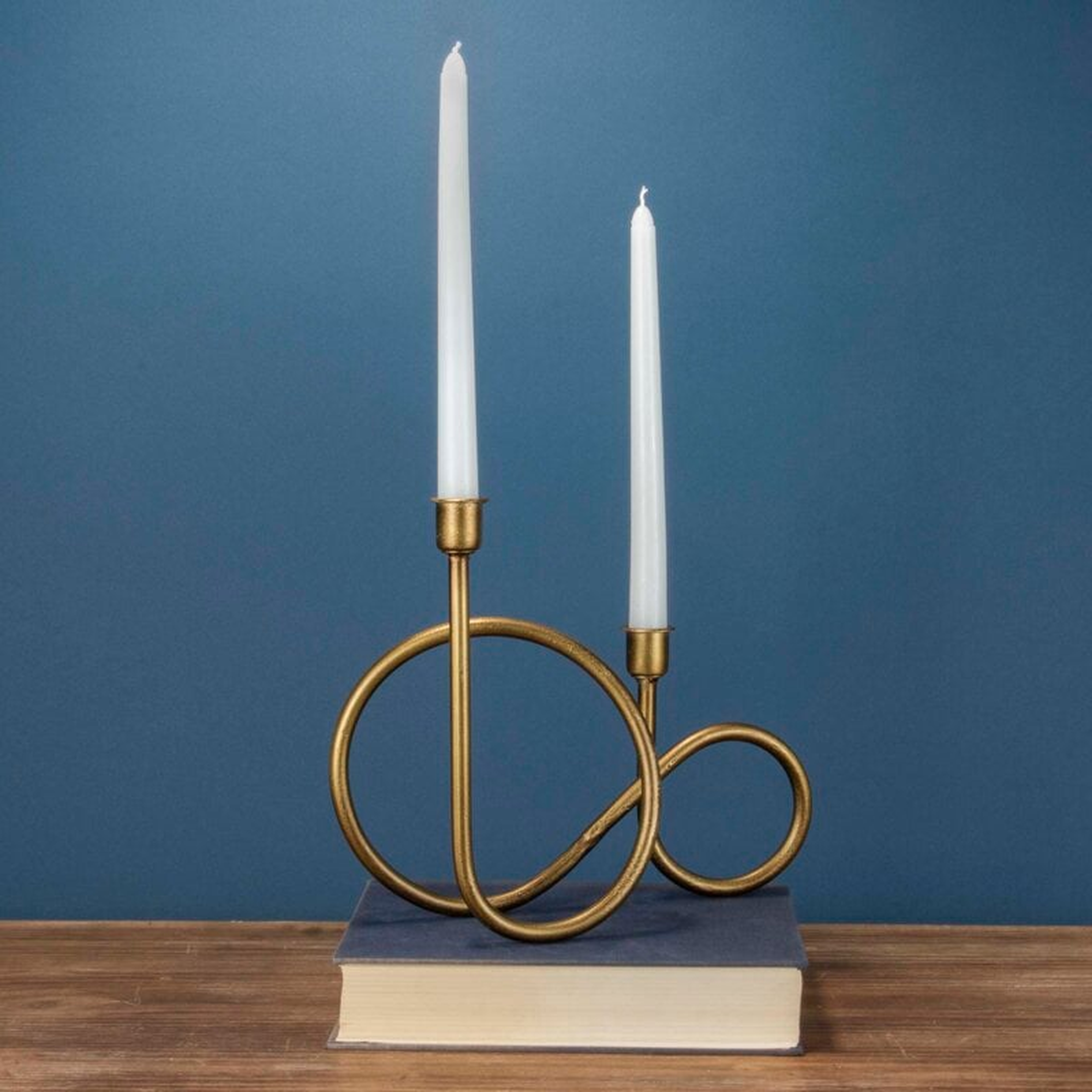 Taper Metal Candlestick - Wayfair