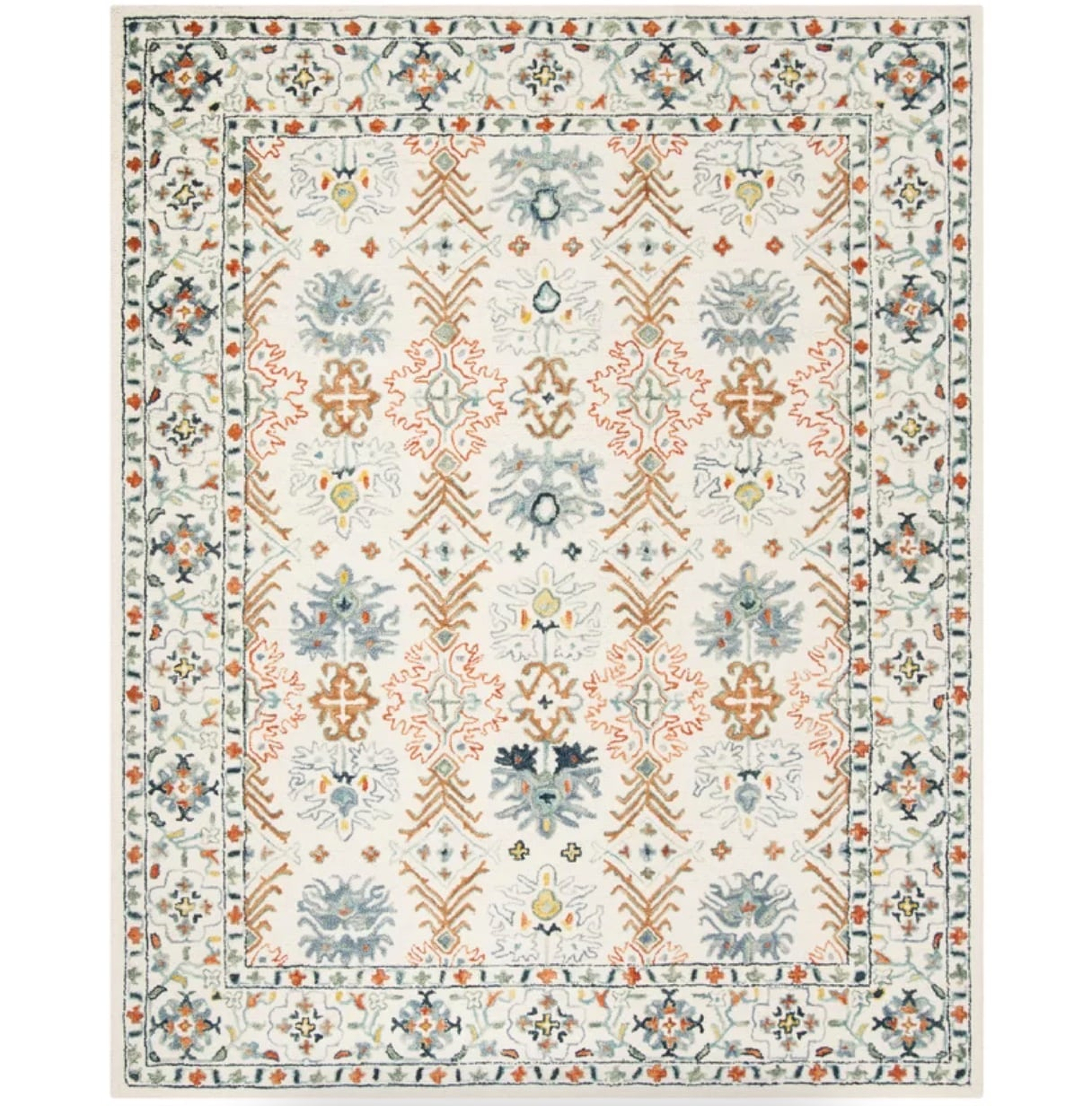 Vahakn Hand-Tufted Wool/Cotton Multicolor Area Rug - Wayfair