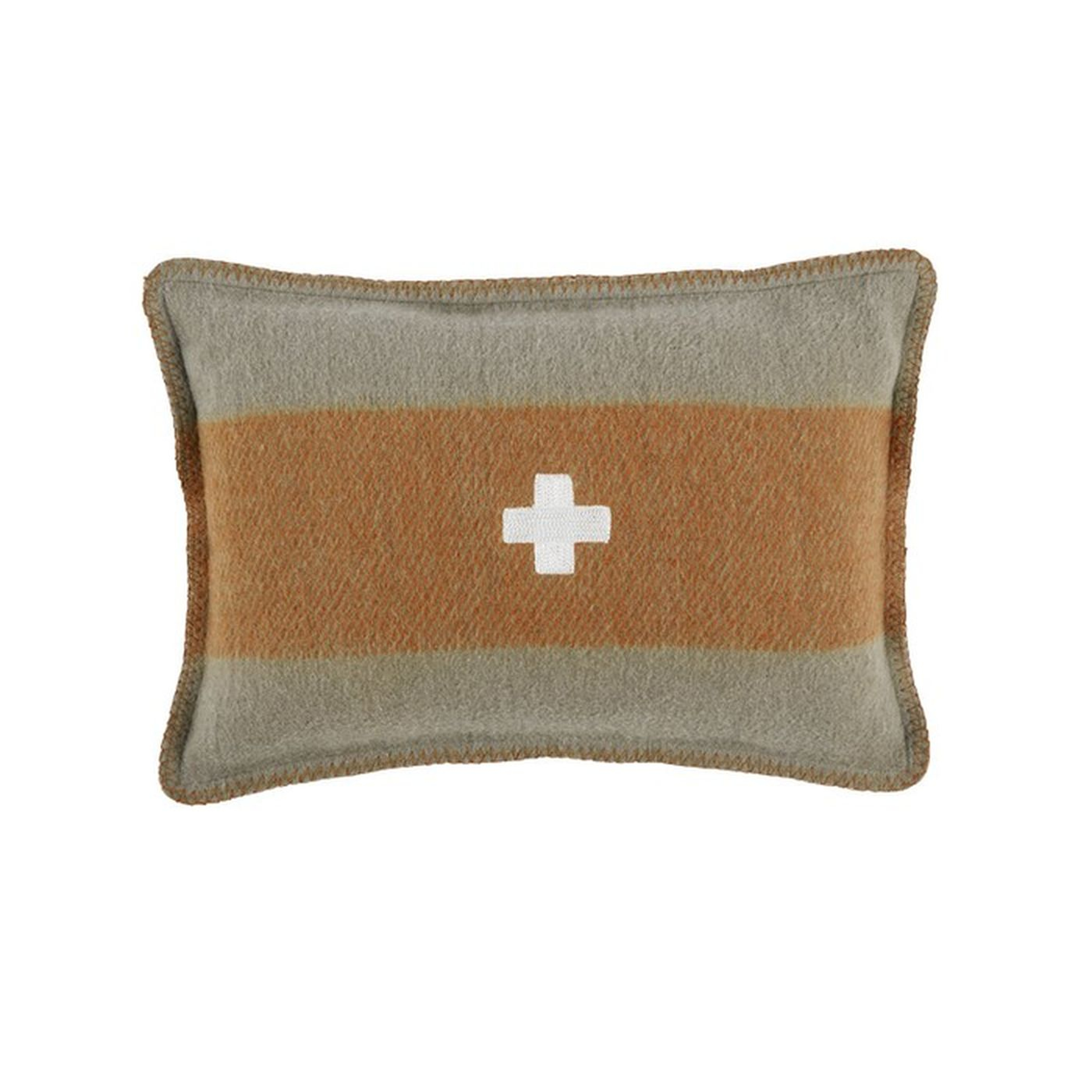 Swiss Army Wool Throw Pillow - Perigold