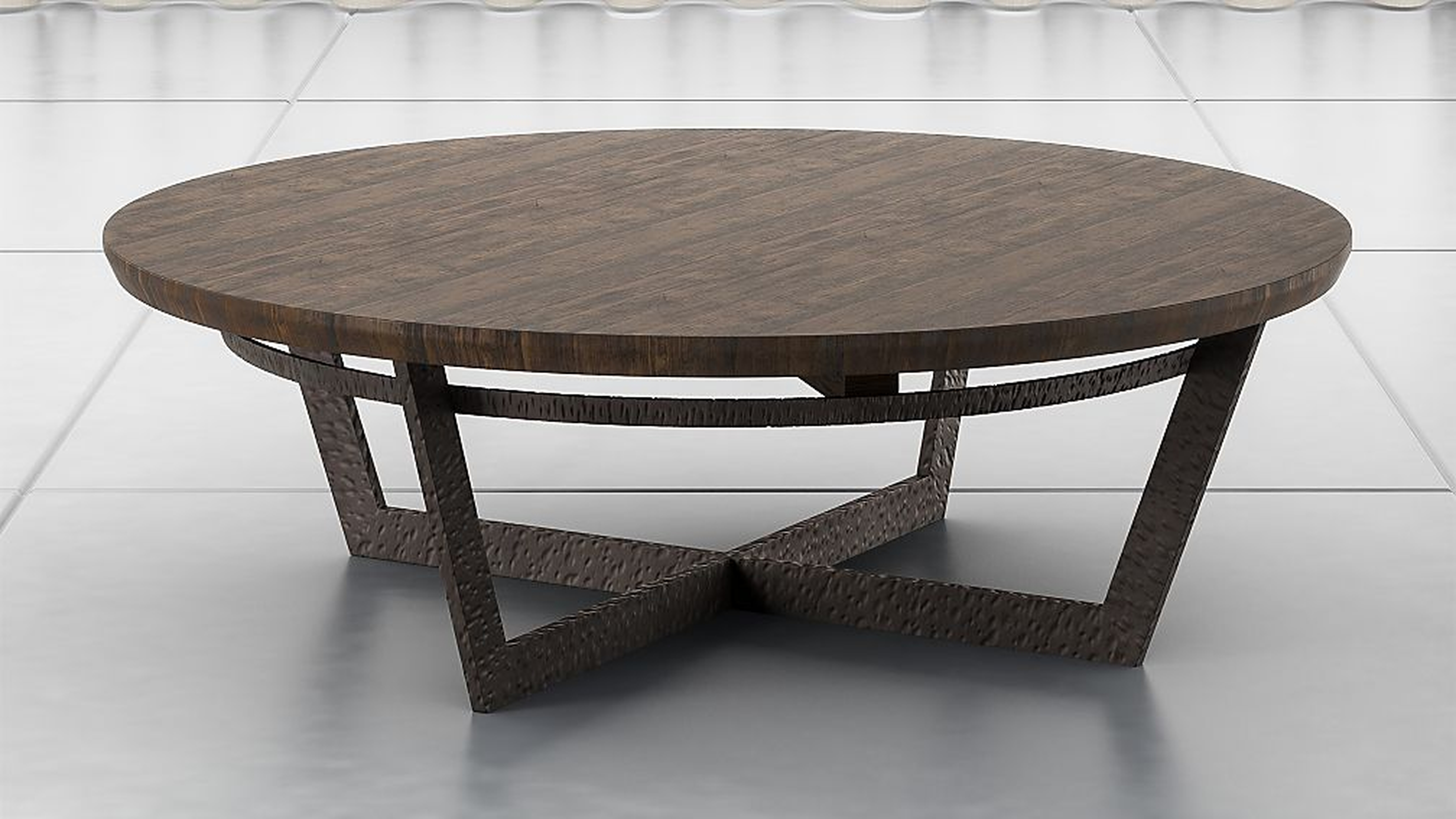 Verdad Wood Top Coffee Table - Crate and Barrel