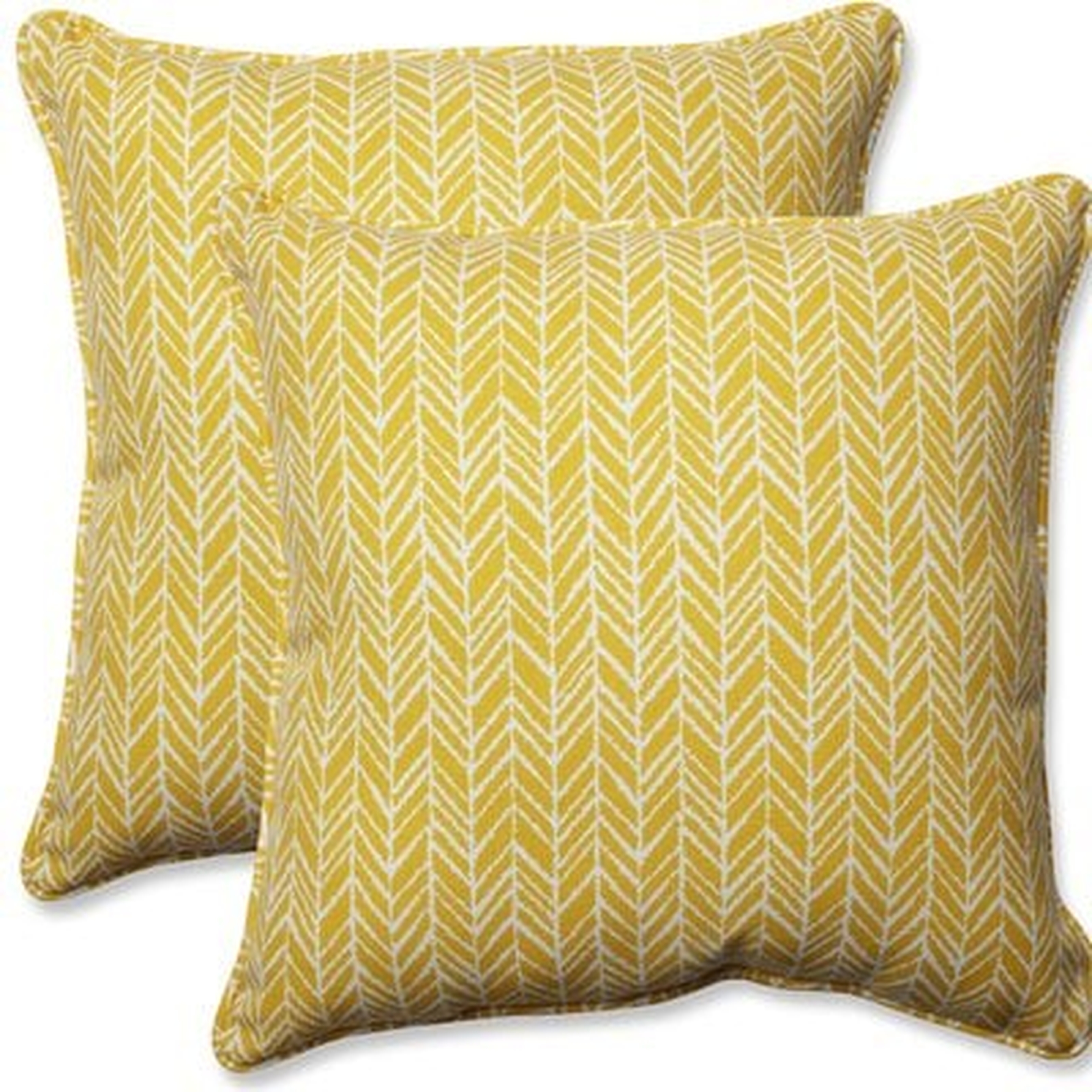 Herringbone Indoor/Outdoor Throw Pillow - Wayfair