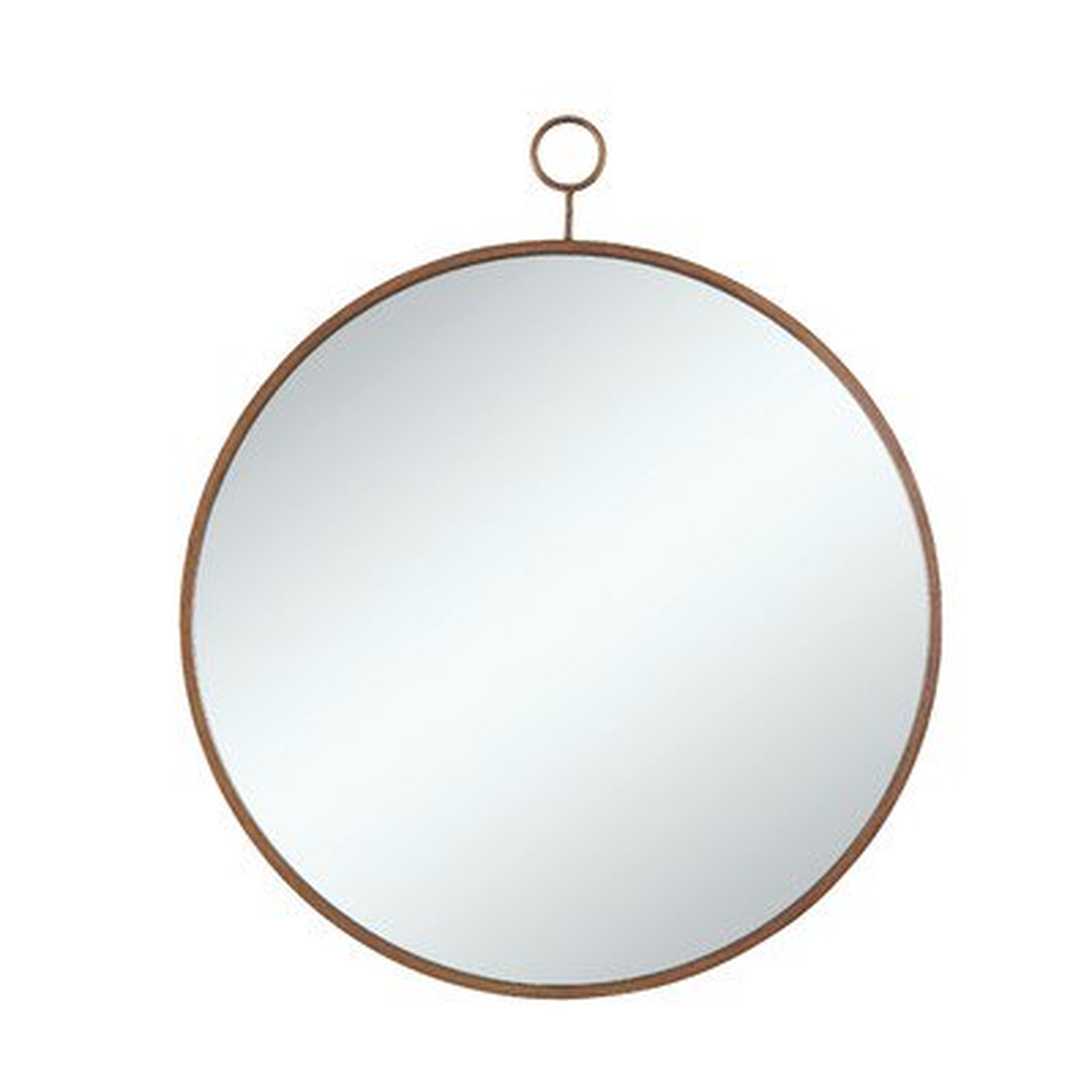 Round Gold Wall Mirror - Wayfair