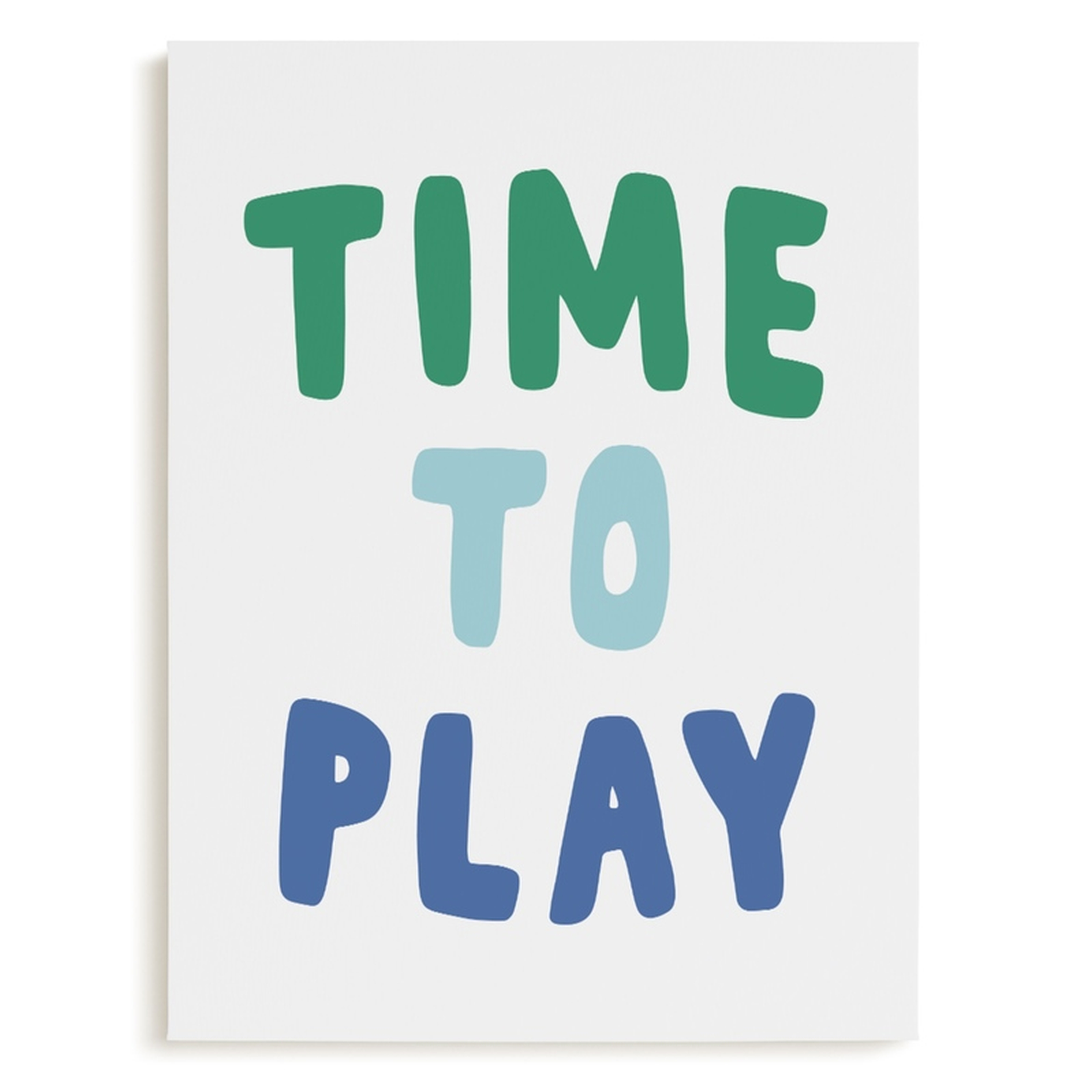 Time to Play - Canvas - Minted
