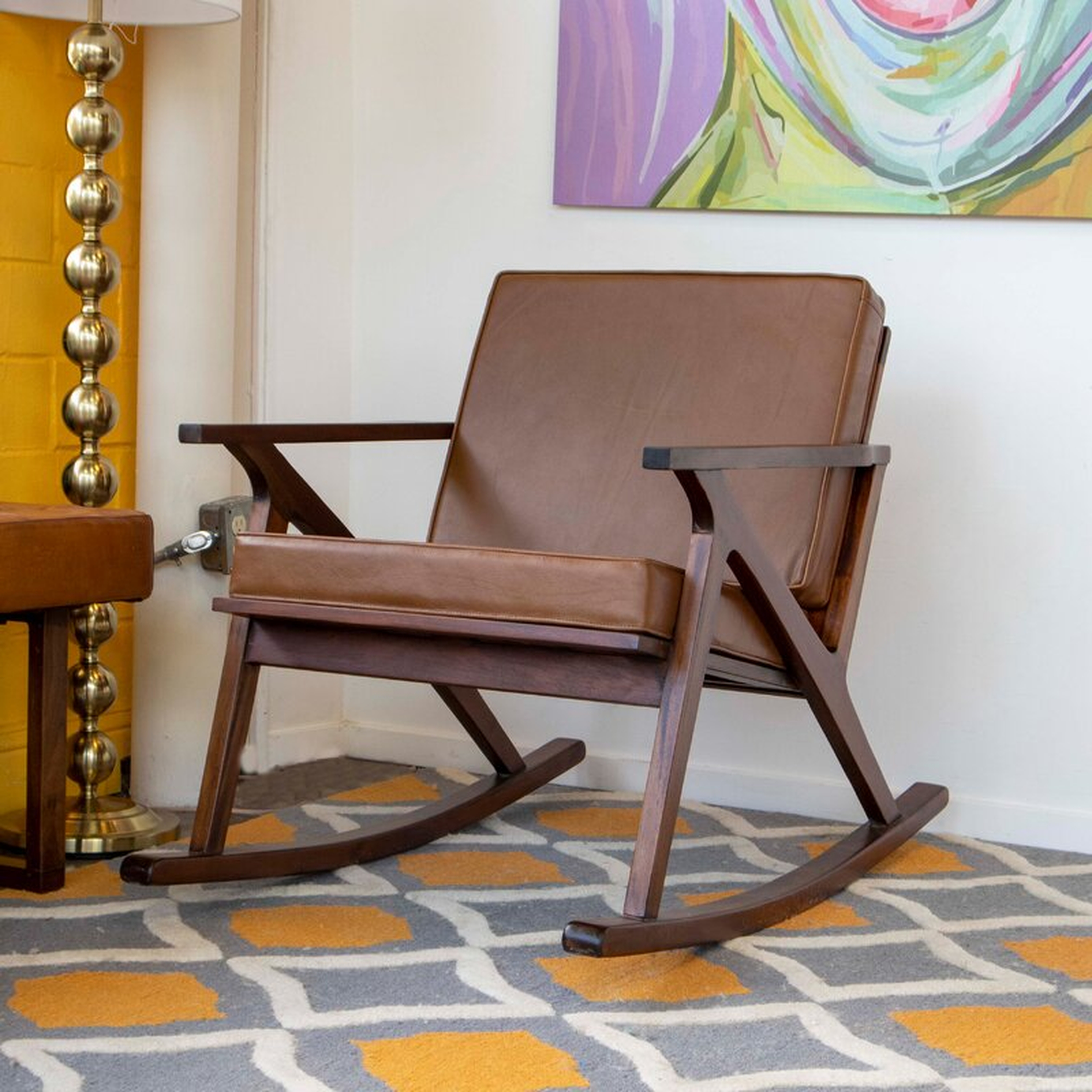 Mid Century Modern Simeon Rocking Chair - Wayfair