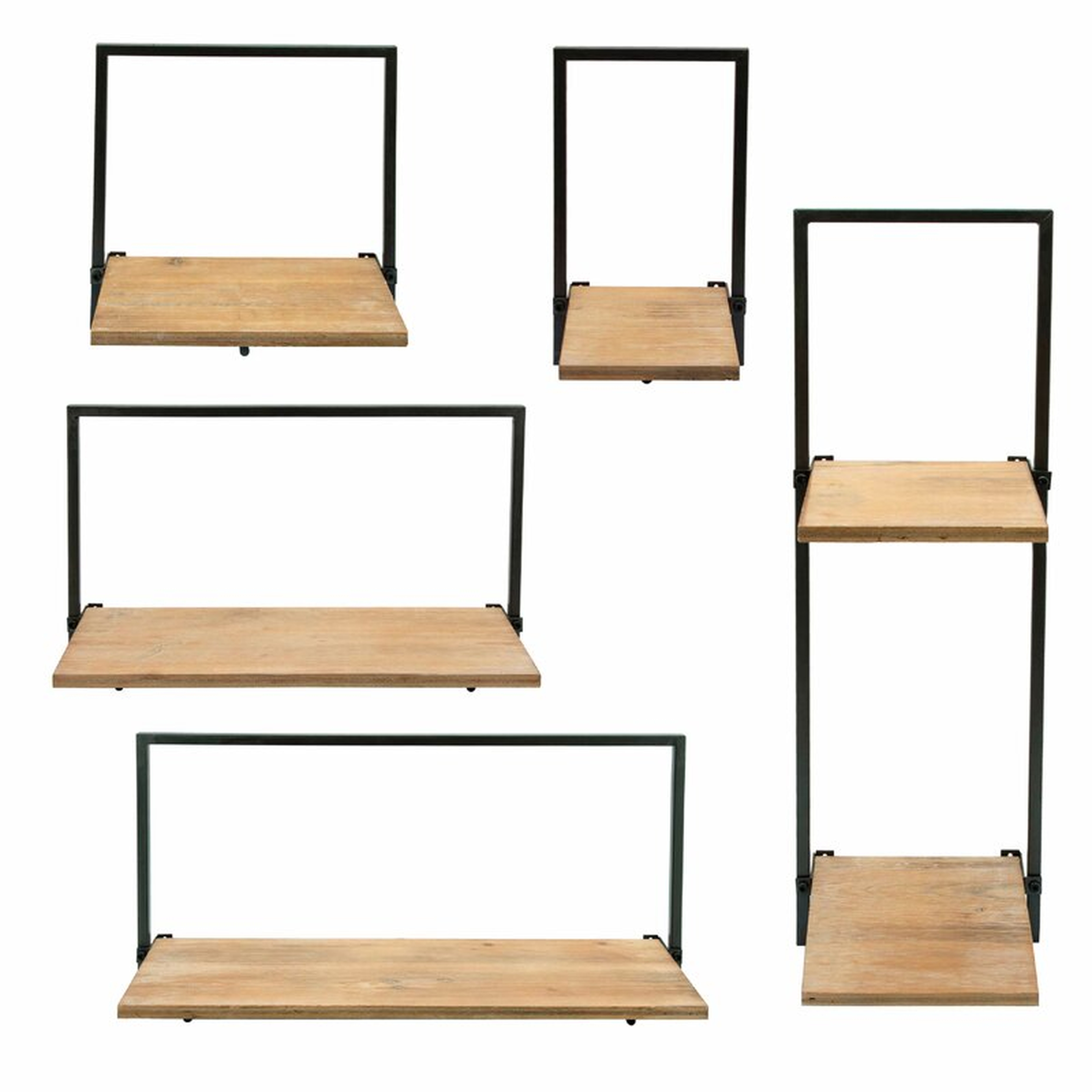 Hileman 5 Piece Wall Shelf Set (Set of 5) - Wayfair